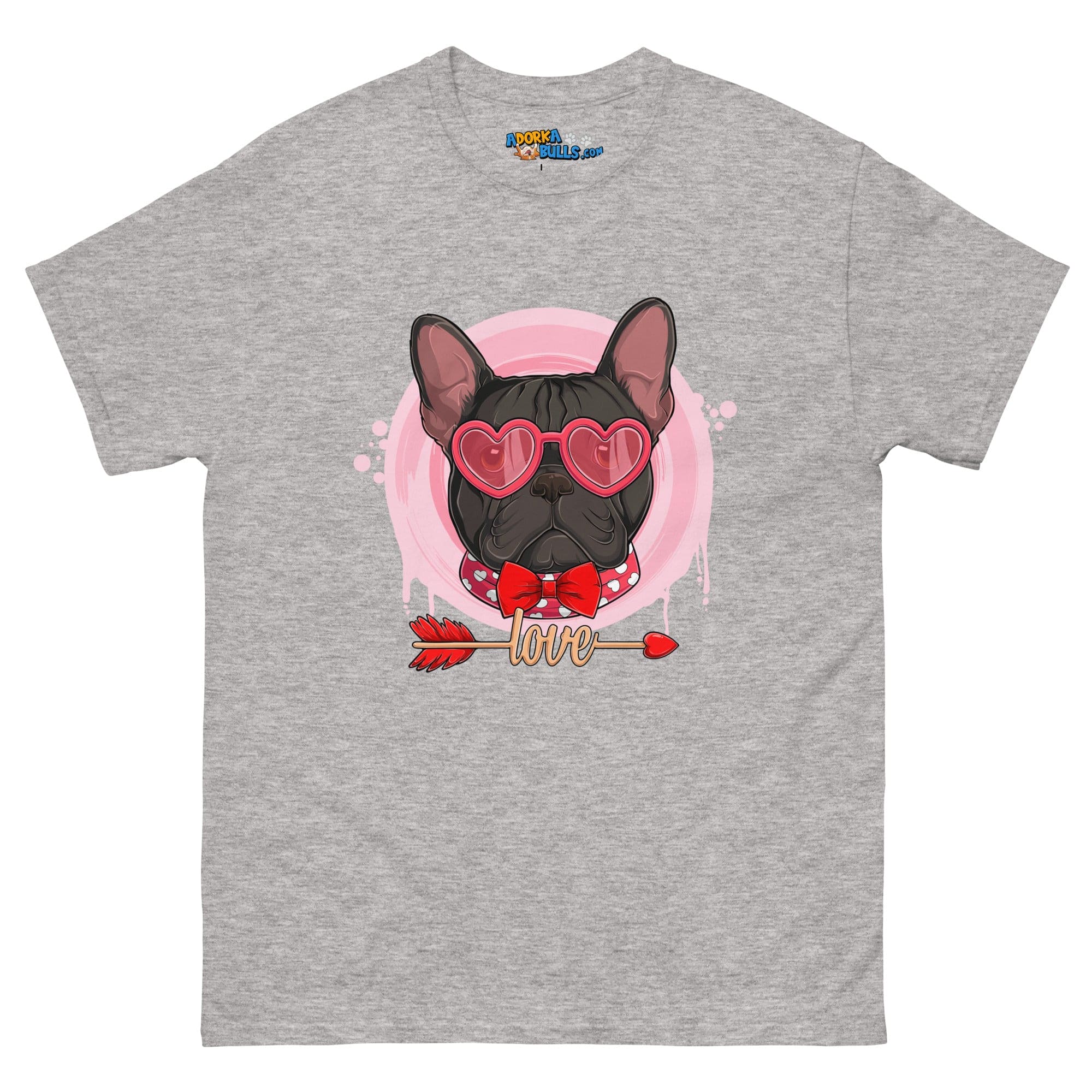Handsome Black &amp; White Colored Male French Bulldog Valentine&