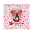 Handsome Fawn & White Colored Male English Bulldog Pink Valentine&