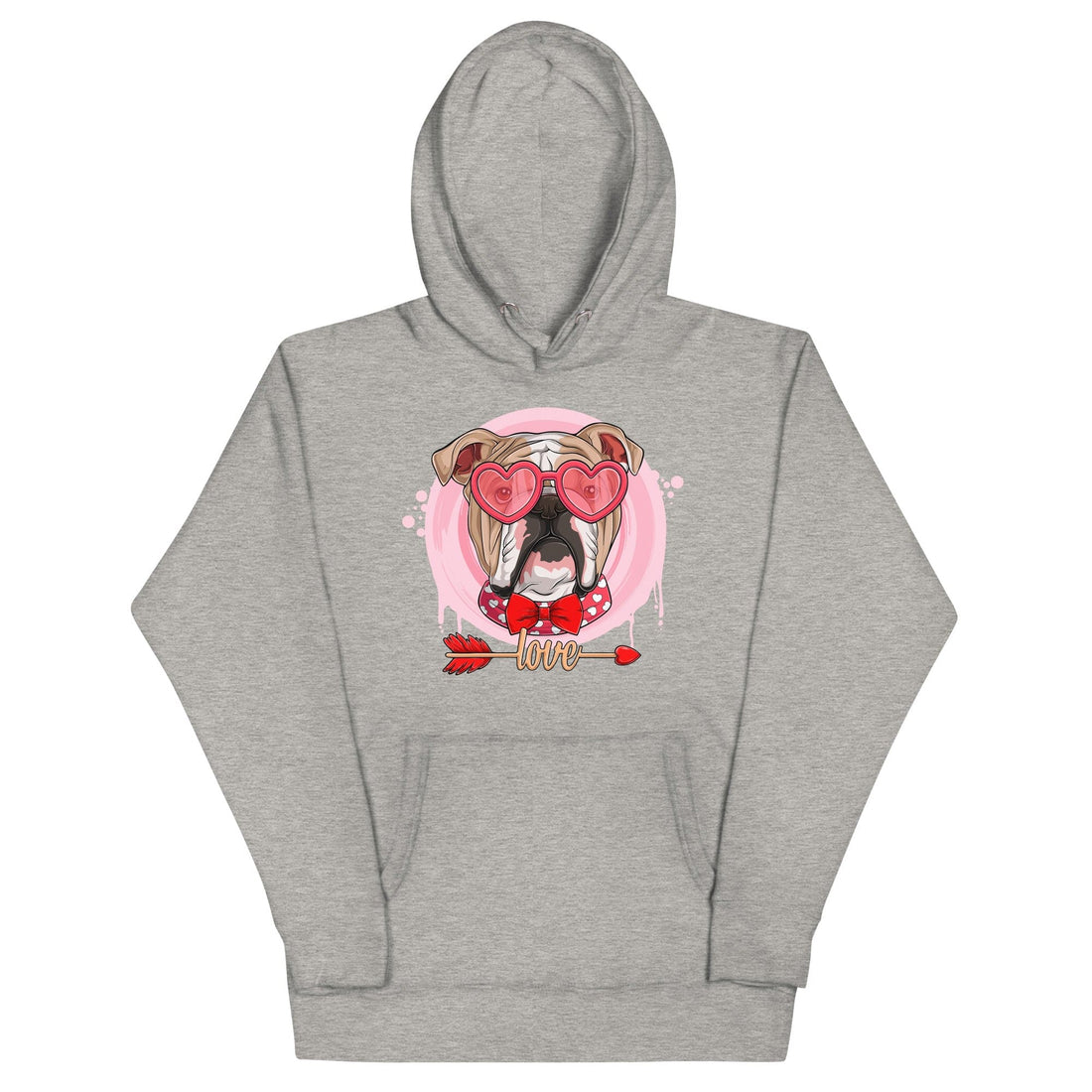 Handsome Fawn &amp; White Colored Male English Bulldog Valentine&