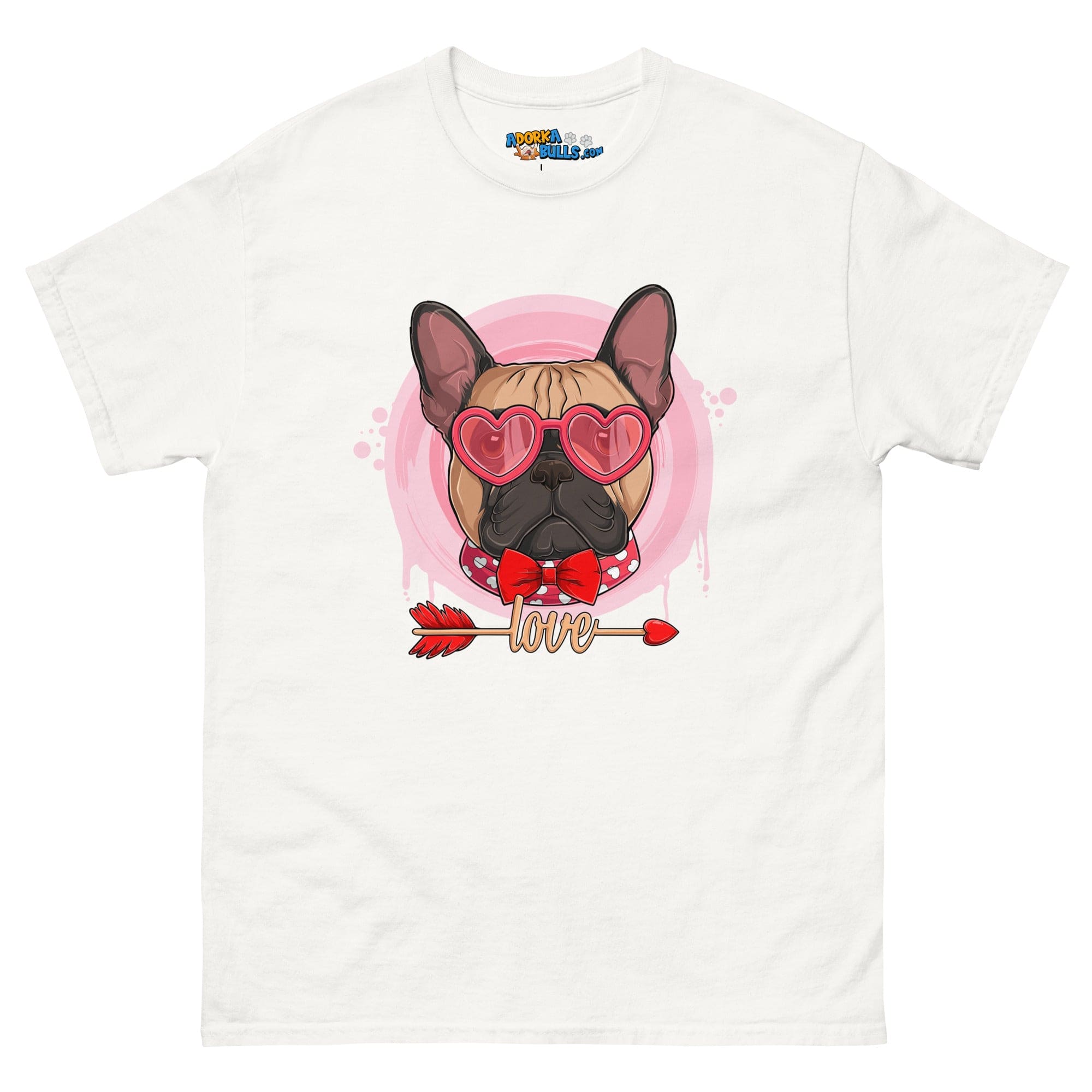 Handsome Fawn &amp; White Colored Male French Bulldog Valentine&