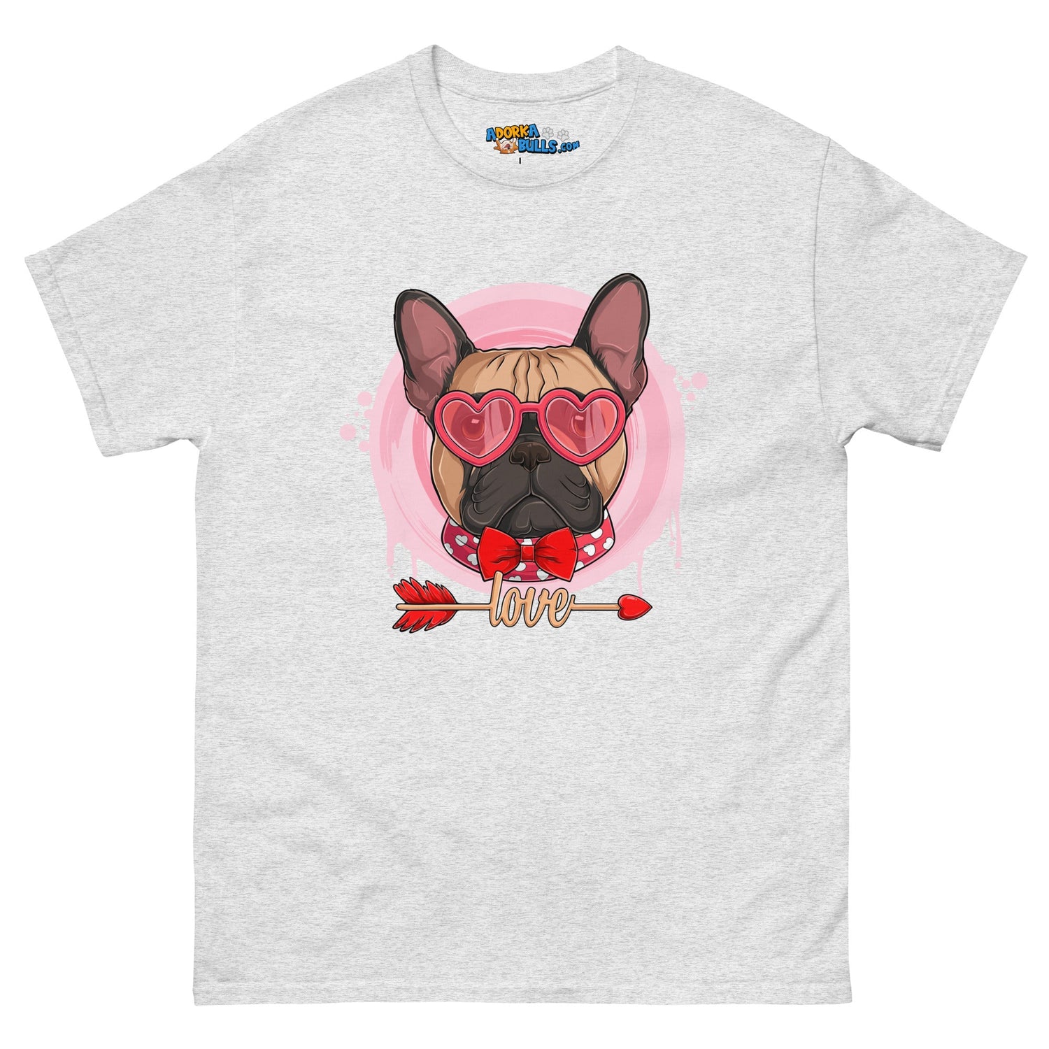 Handsome Fawn &amp; White Colored Male French Bulldog Valentine&