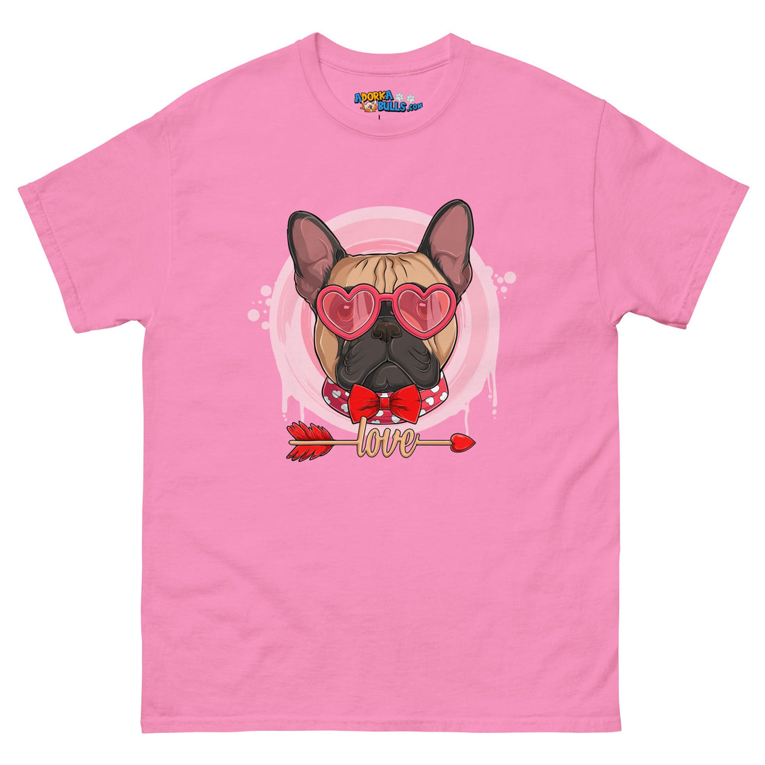 Handsome Fawn &amp; White Colored Male French Bulldog Valentine&