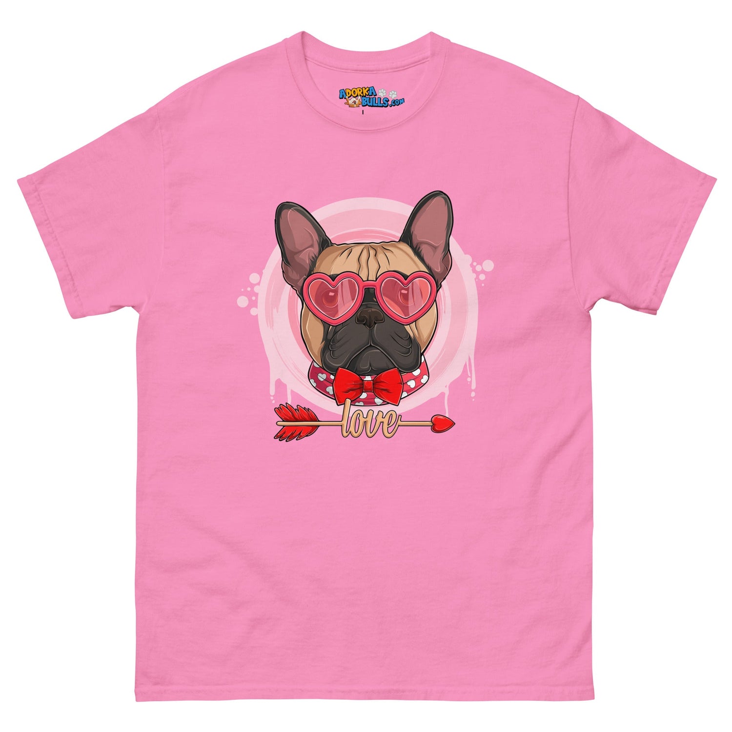 Handsome Fawn &amp; White Colored Male French Bulldog Valentine&