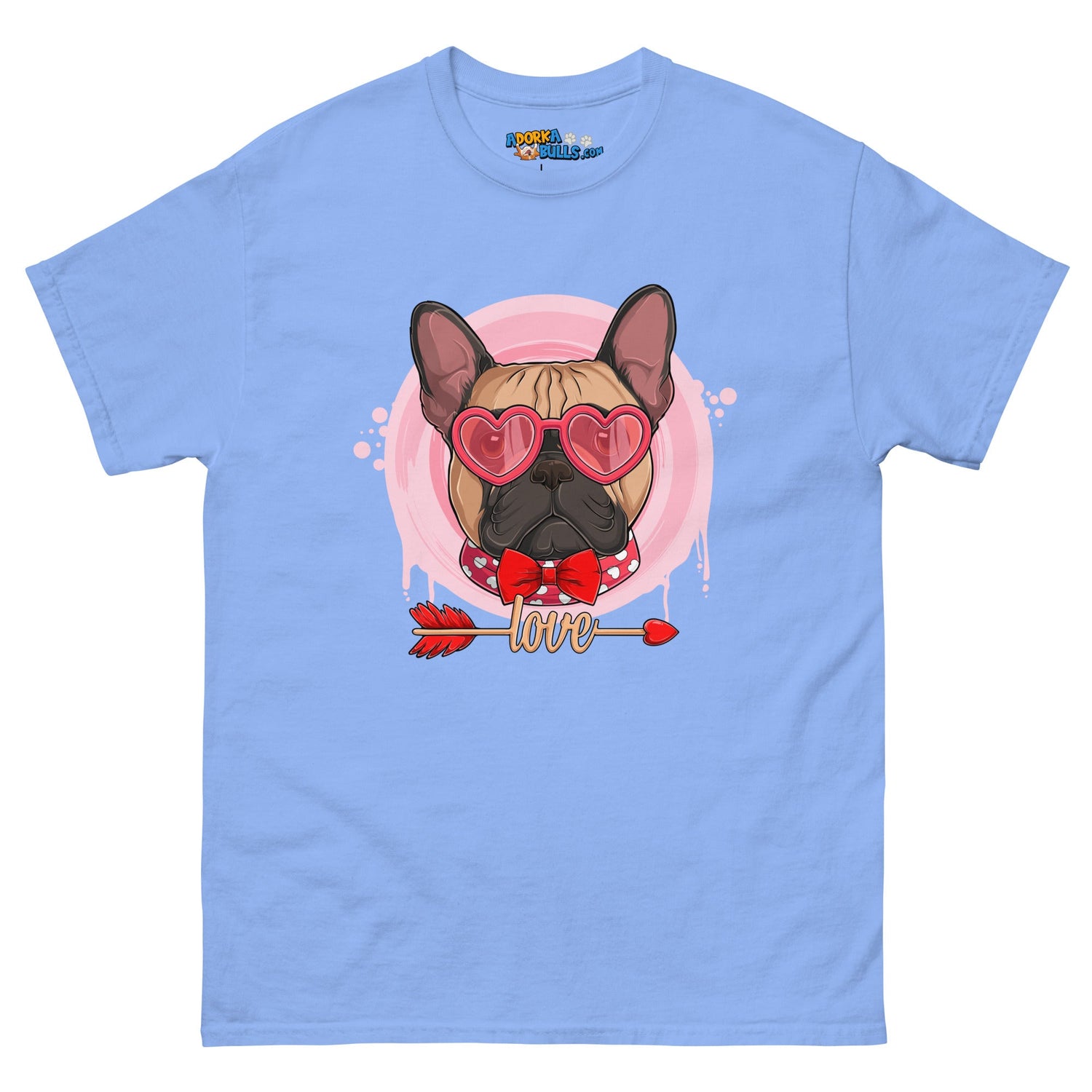 Handsome Fawn &amp; White Colored Male French Bulldog Valentine&