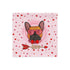 Handsome Red & White Colored Male French Bulldog Pink Valentine&