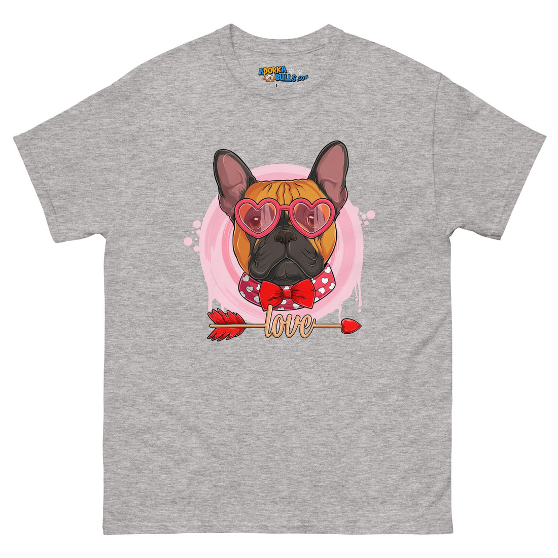 Handsome Red &amp; White Colored Male French Bulldog Valentine&
