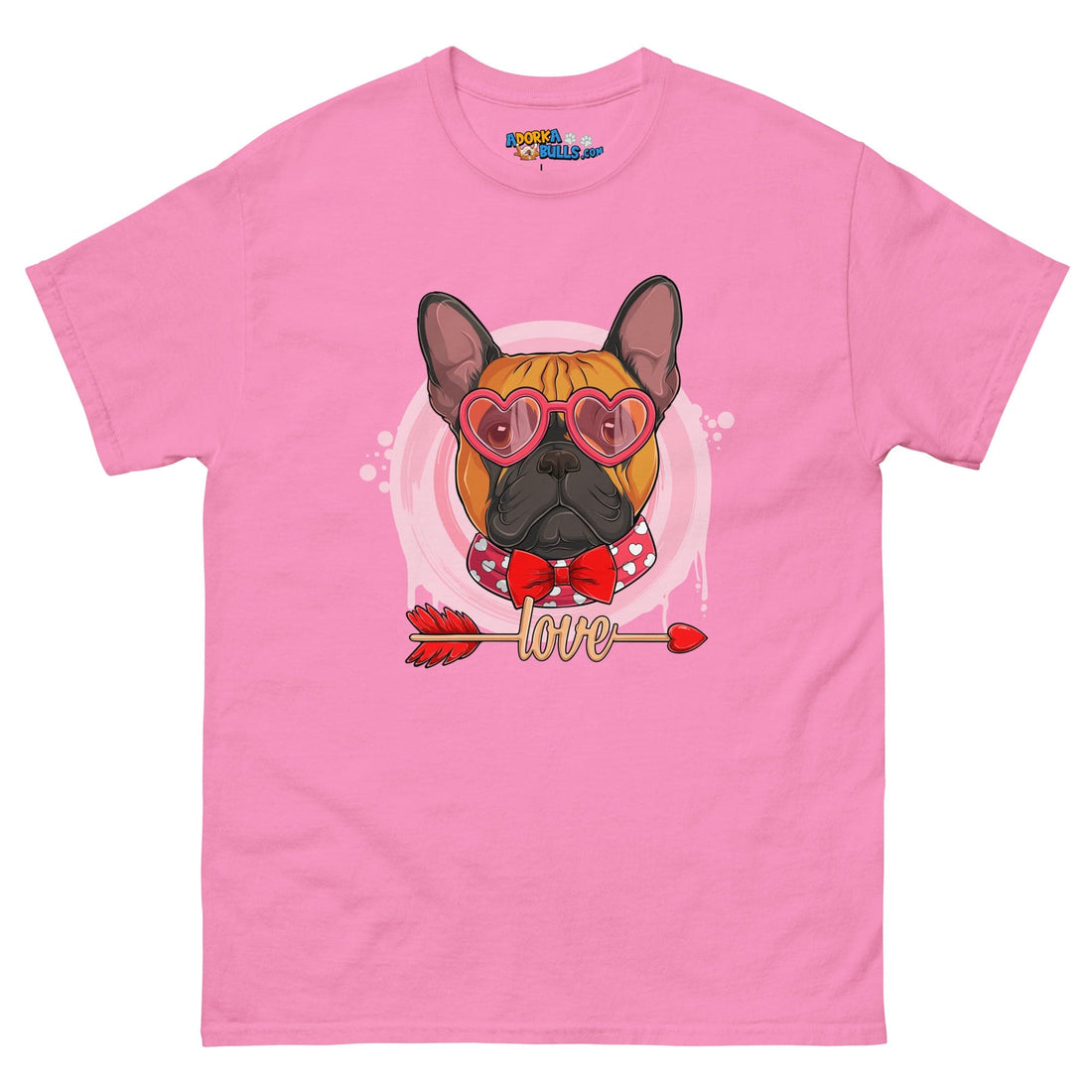 Handsome Red &amp; White Colored Male French Bulldog Valentine&