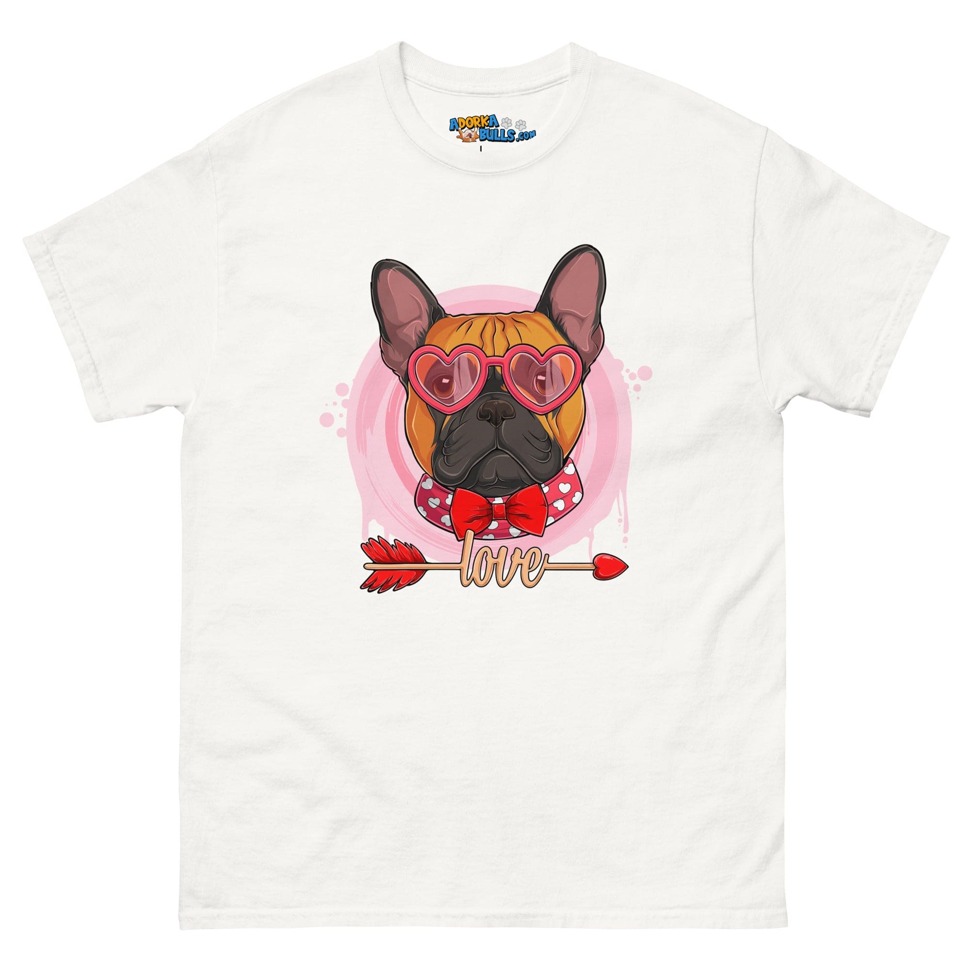 Handsome Red &amp; White Colored Male French Bulldog Valentine&