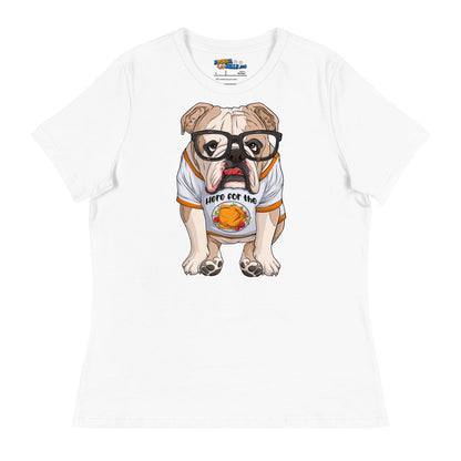 &quot;Here For The Turkey&quot; English Bulldog Women&