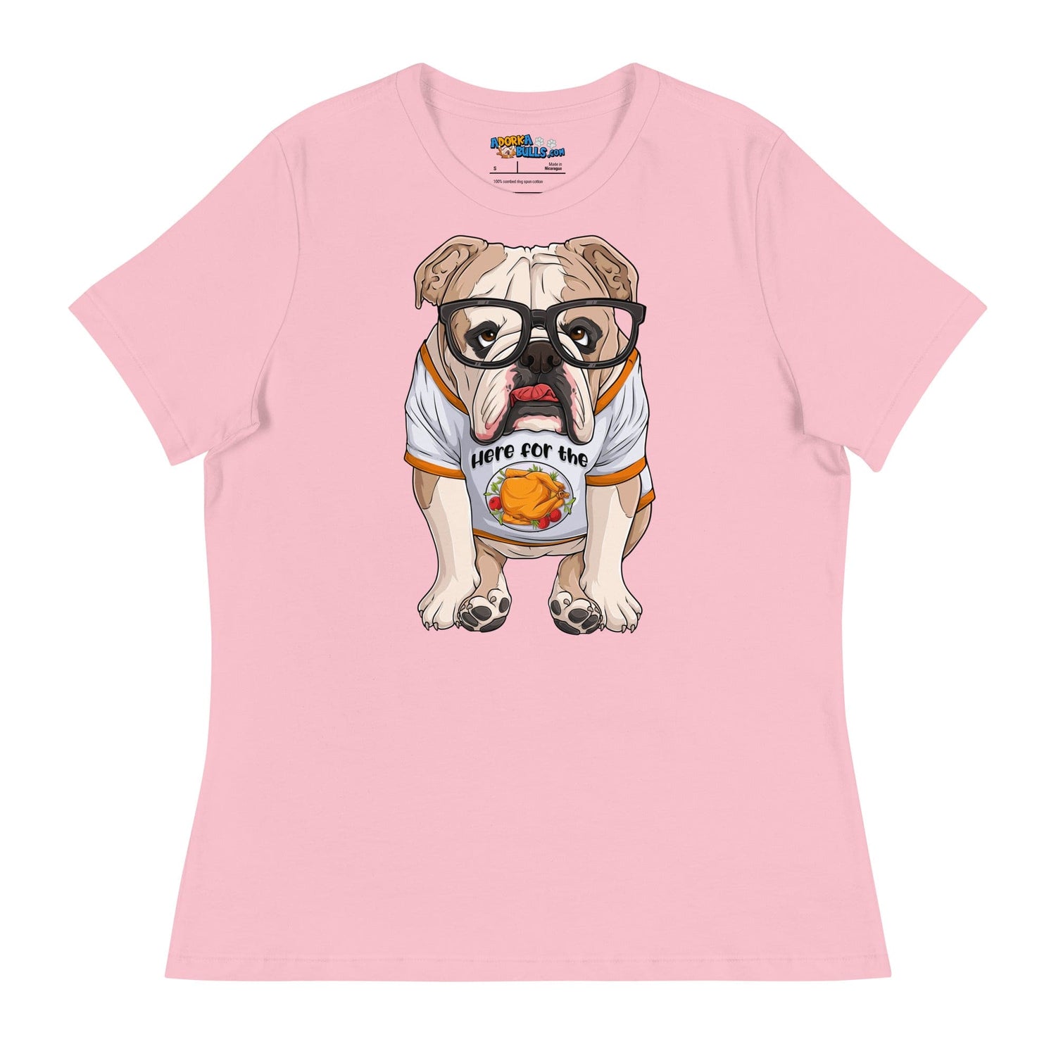 &quot;Here For The Turkey&quot; English Bulldog Women&