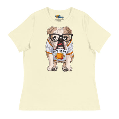 &quot;Here For The Turkey&quot; English Bulldog Women&