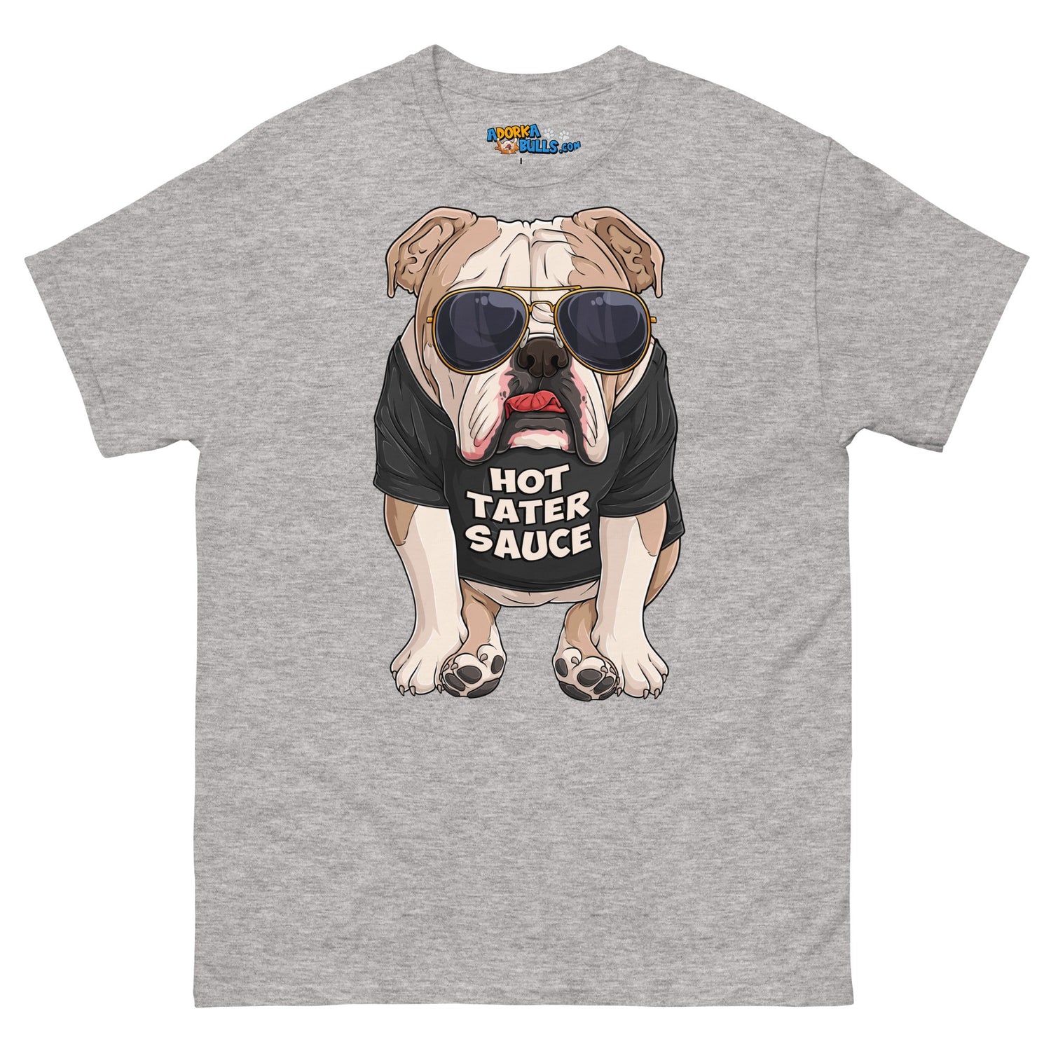 &quot;Hot Tater Sauce&quot; English Bulldog Men&