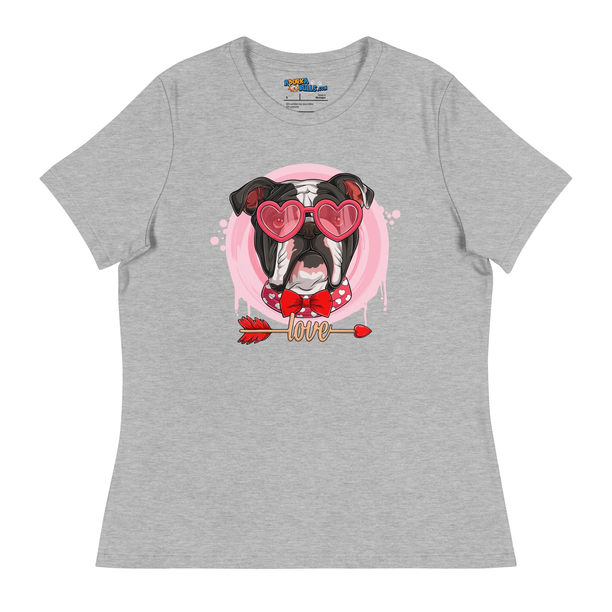 Hunky Black &amp; White Colored Male English Bulldog Valentine&