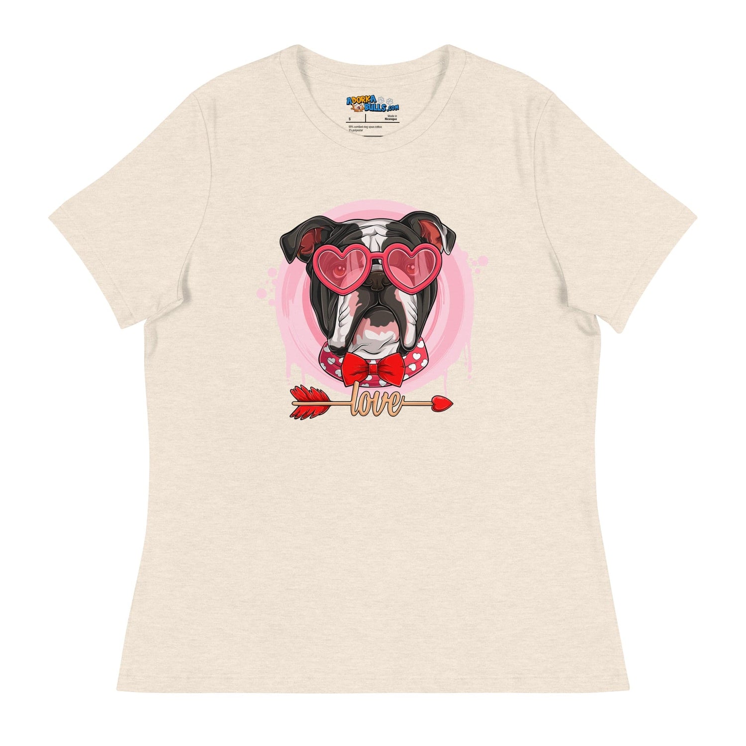Hunky Black &amp; White Colored Male English Bulldog Valentine&