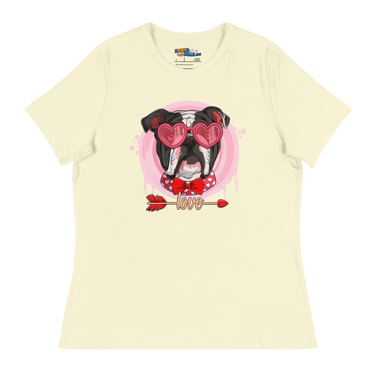 Hunky Black &amp; White Colored Male English Bulldog Valentine&