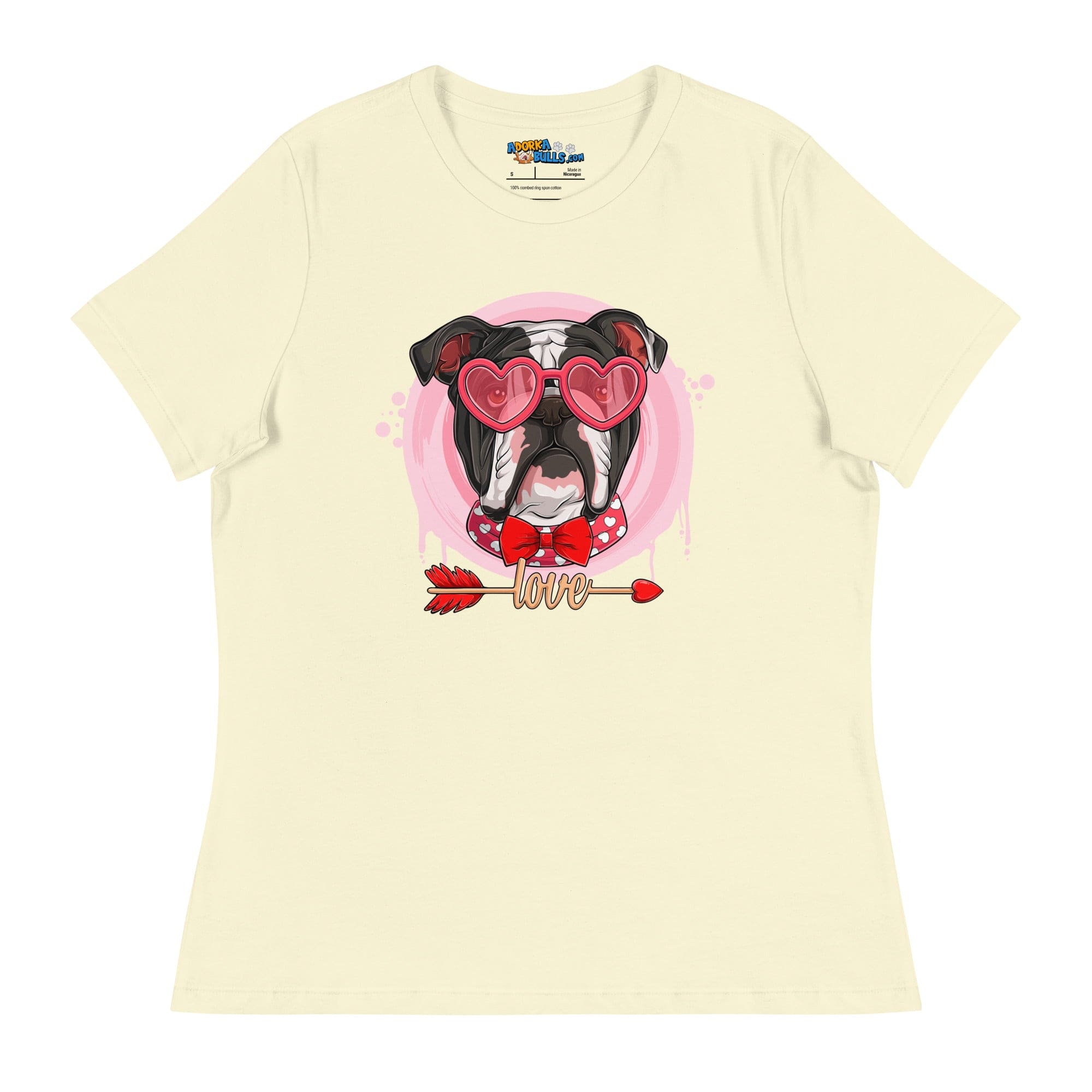 Hunky Black &amp; White Colored Male English Bulldog Valentine&