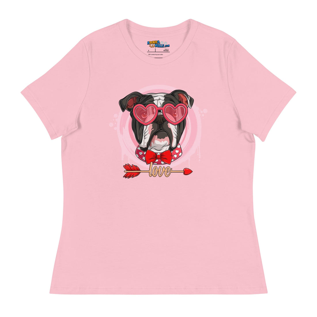 Hunky Black & White Colored Male English Bulldog Valentine&