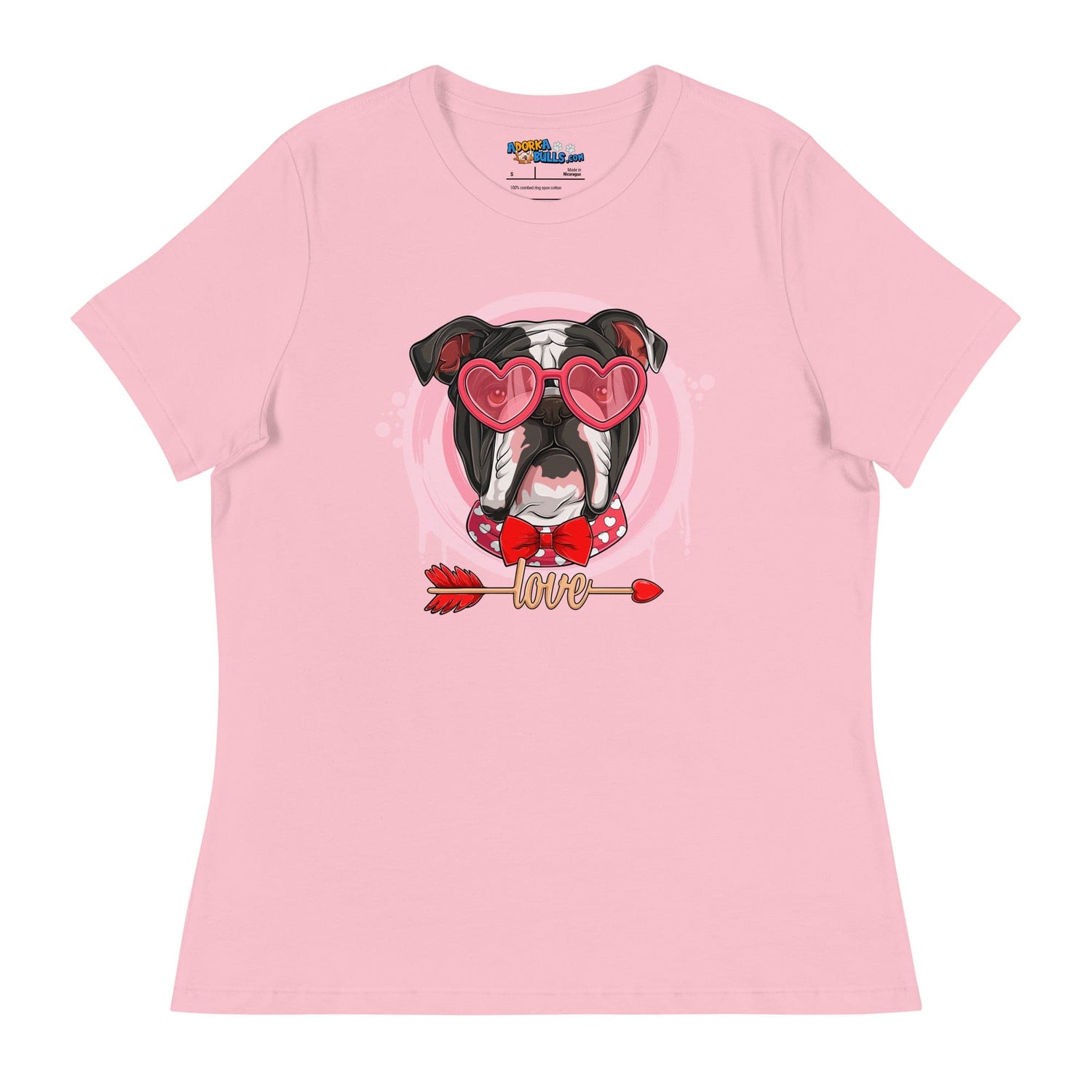 Hunky Black &amp; White Colored Male English Bulldog Valentine&