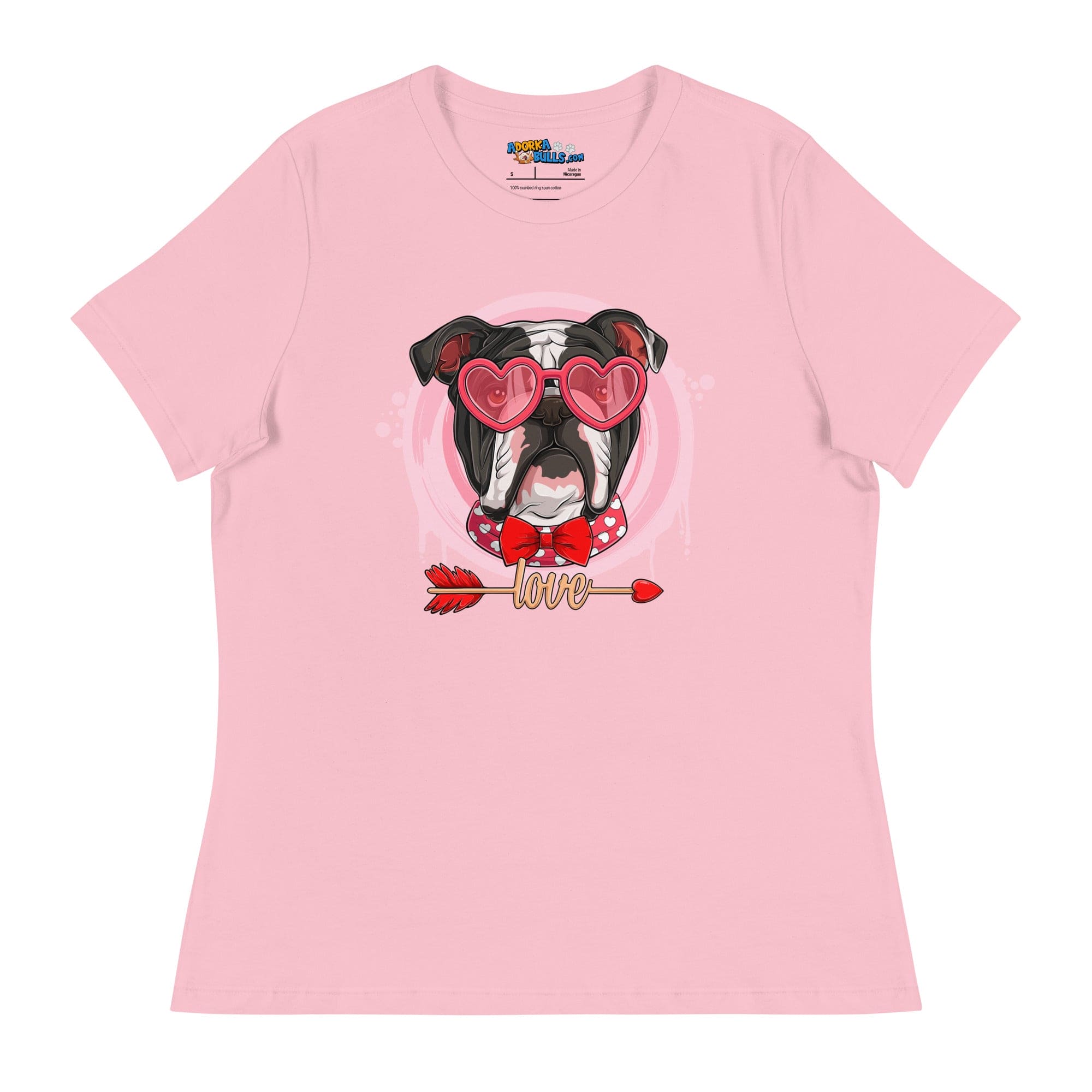 Hunky Black &amp; White Colored Male English Bulldog Valentine&