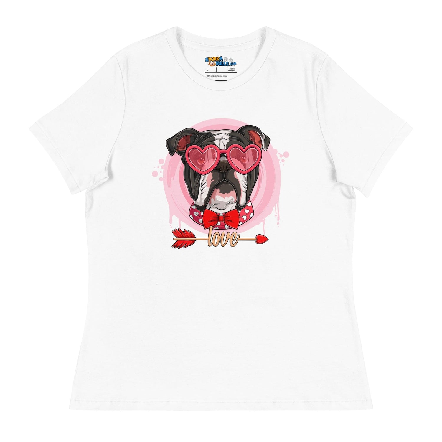 Hunky Black &amp; White Colored Male English Bulldog Valentine&