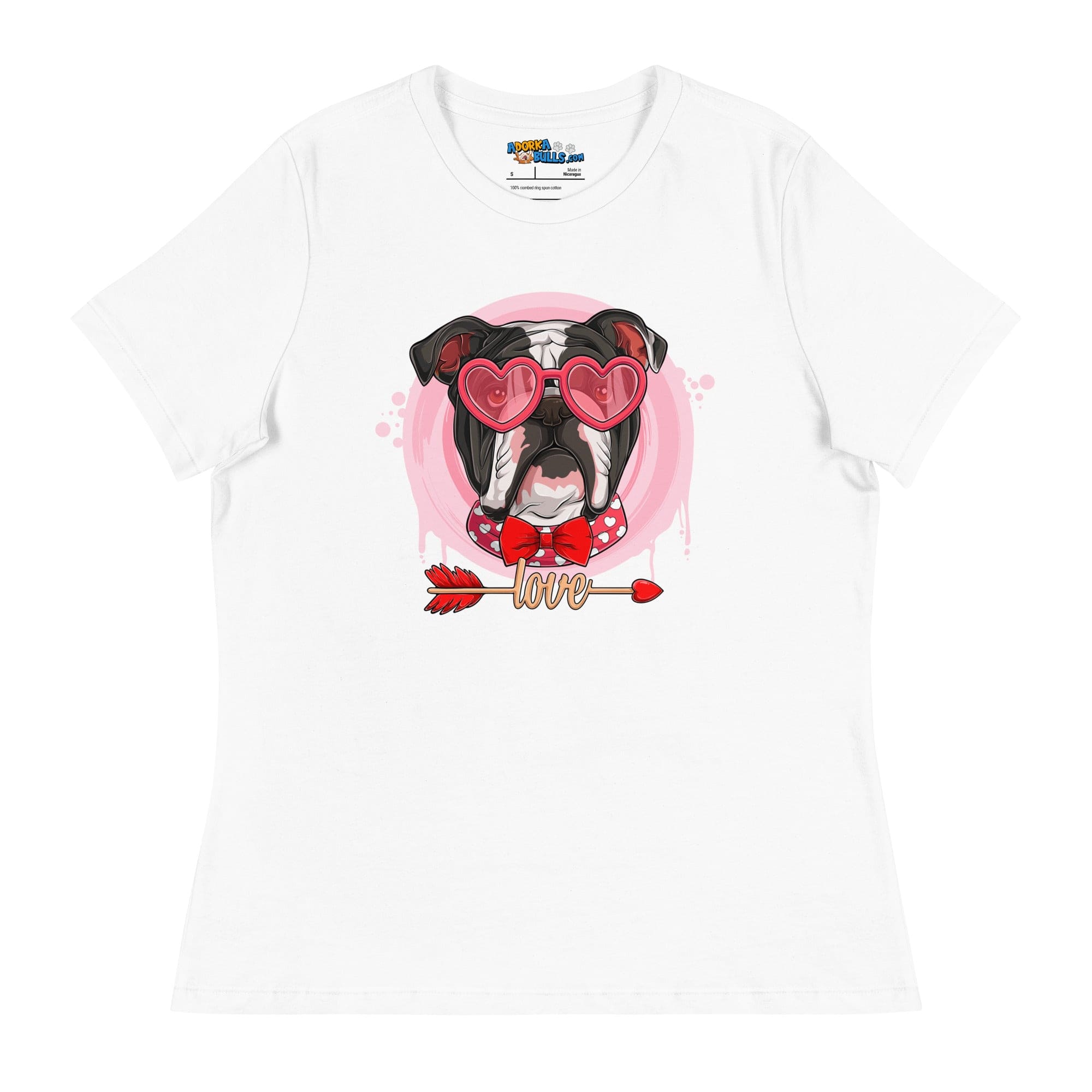 Hunky Black &amp; White Colored Male English Bulldog Valentine&