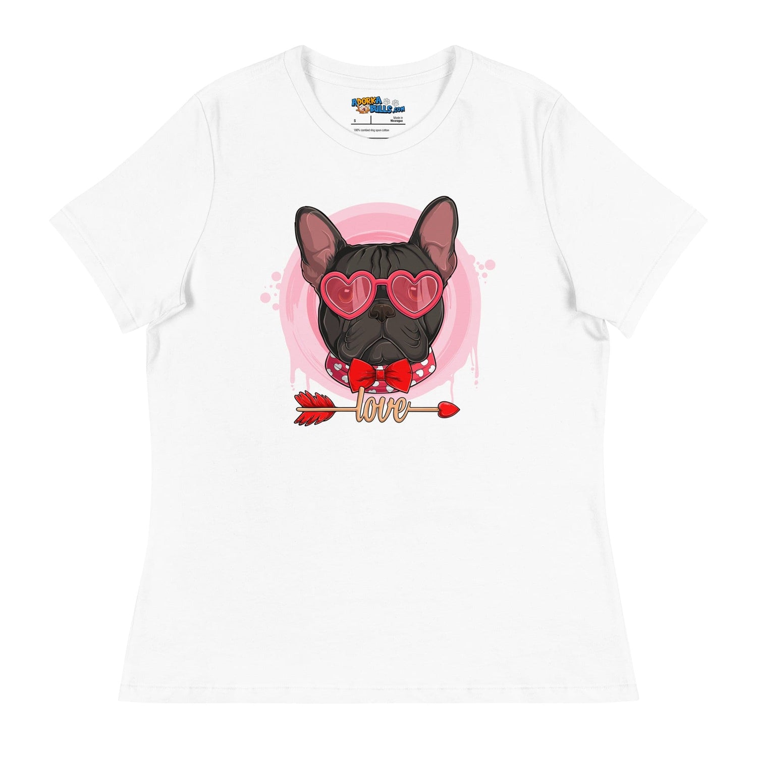 Hunky Black &amp; White Colored Male French Bulldog Valentine&