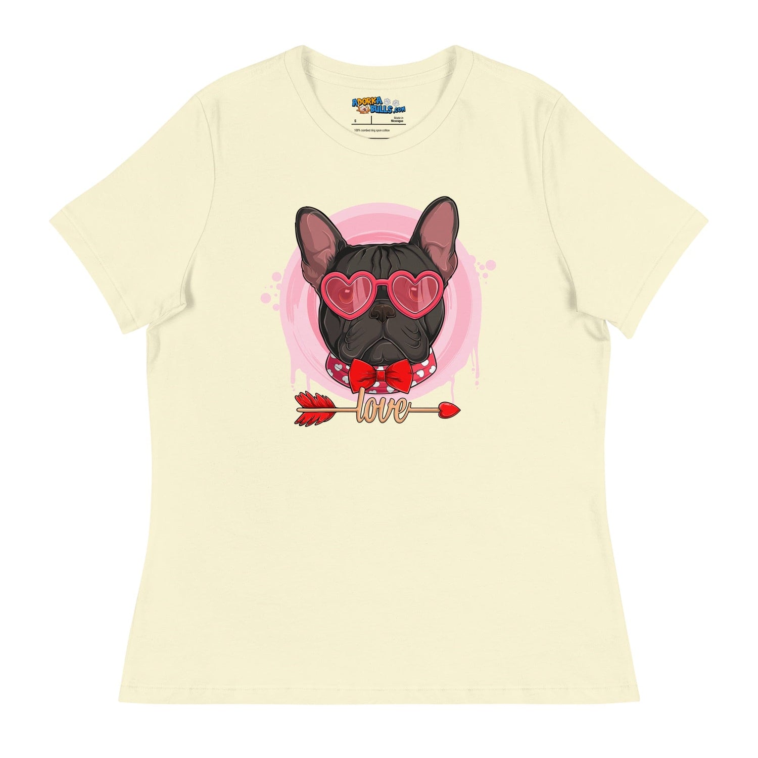 Hunky Black &amp; White Colored Male French Bulldog Valentine&