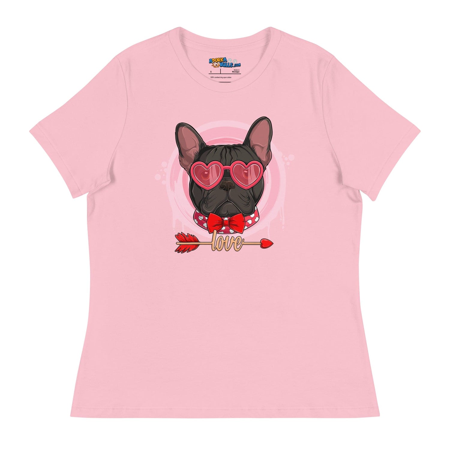 Hunky Black &amp; White Colored Male French Bulldog Valentine&
