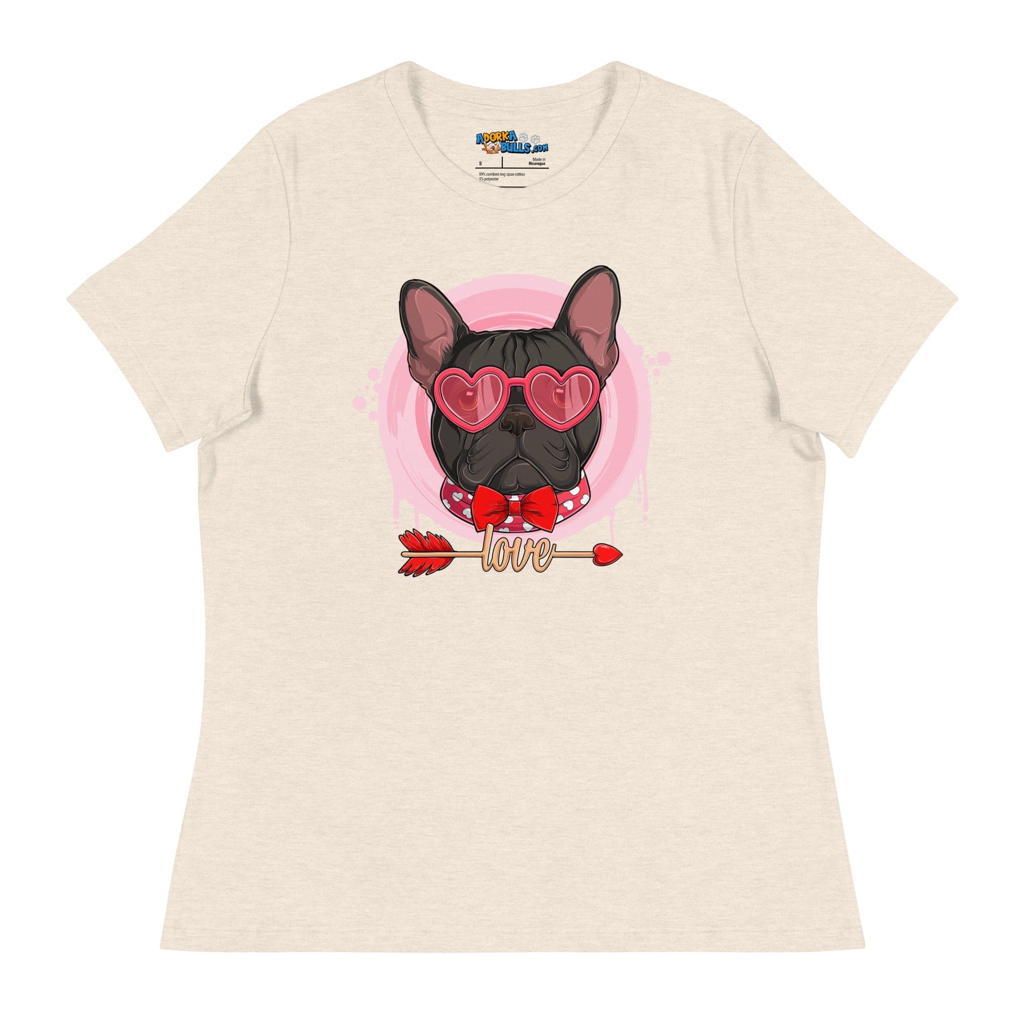 Hunky Black &amp; White Colored Male French Bulldog Valentine&