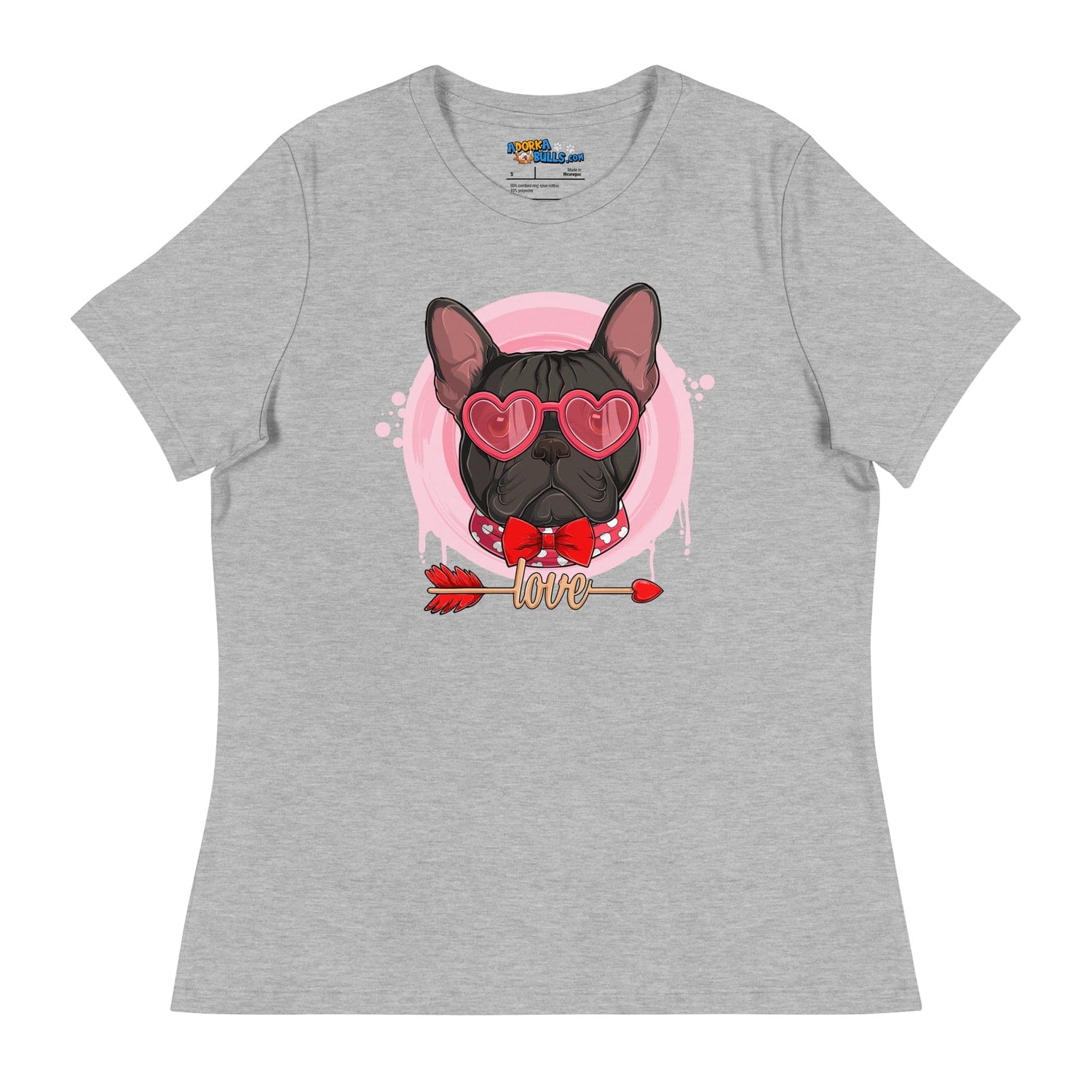 Hunky Black &amp; White Colored Male French Bulldog Valentine&