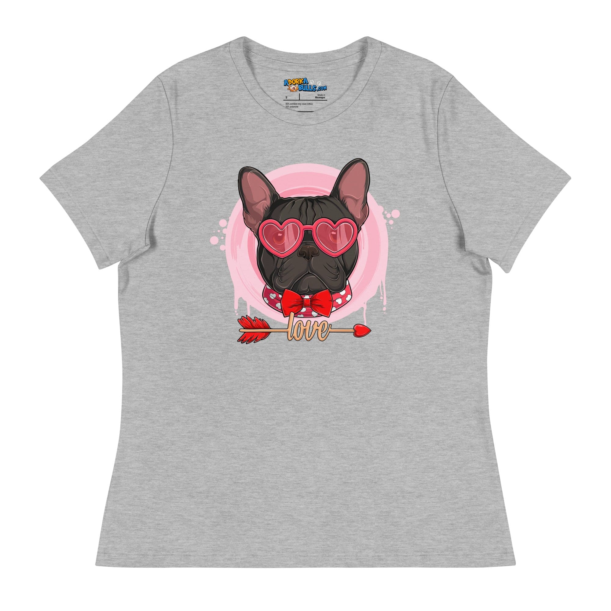 Hunky Black &amp; White Colored Male French Bulldog Valentine&