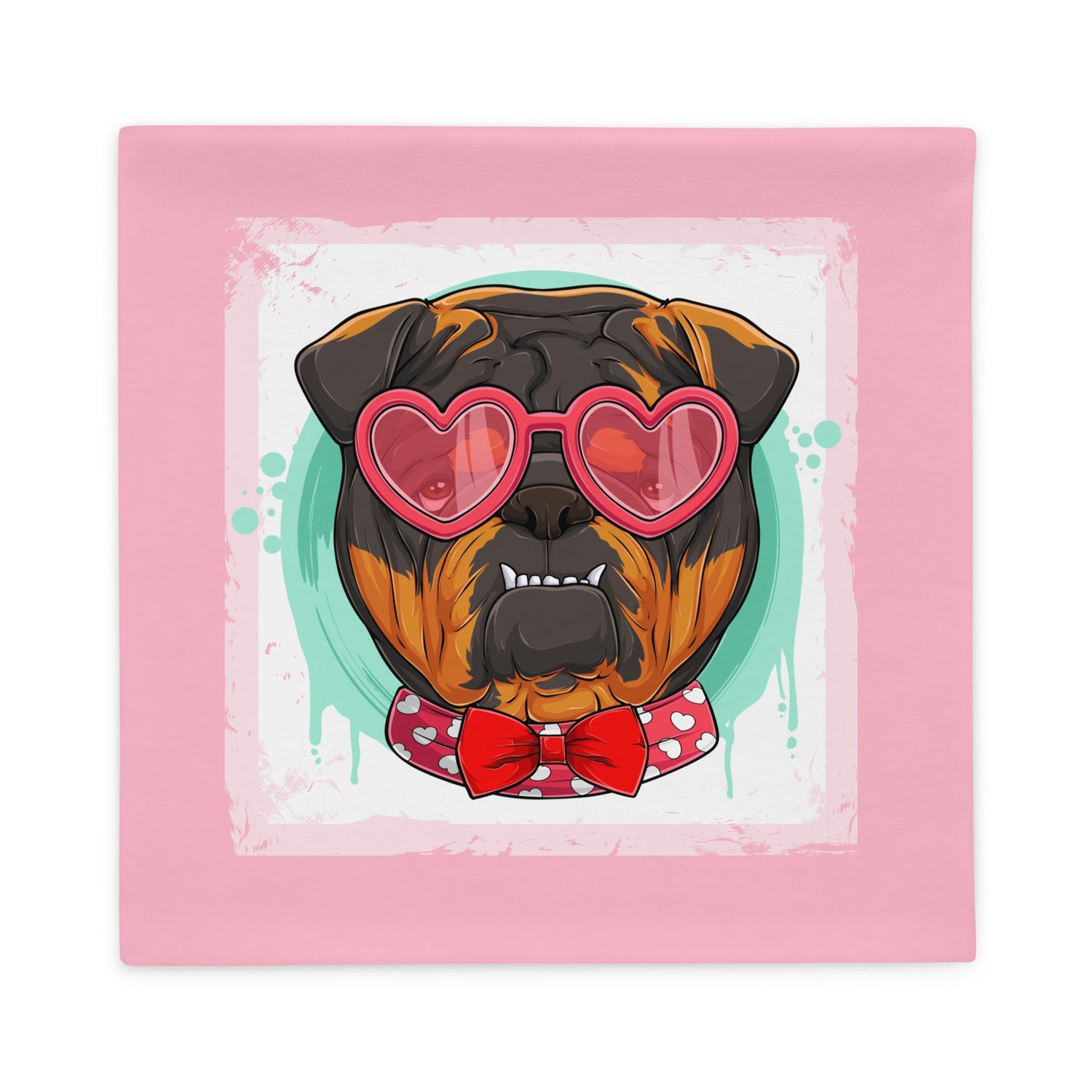 Hunky English Bulldog Pink Valentine&