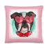 Hunky English Bulldog Pink Valentine&