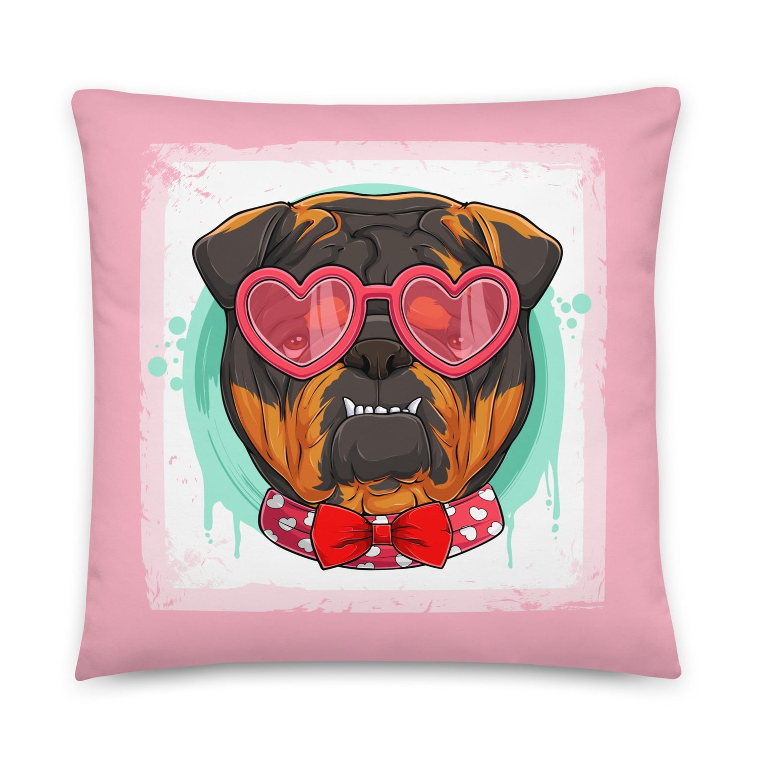 Hunky English Bulldog Pink Valentine&