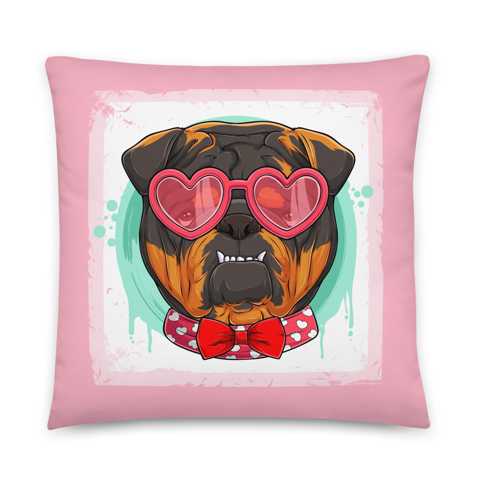 Hunky English Bulldog Pink Valentine&