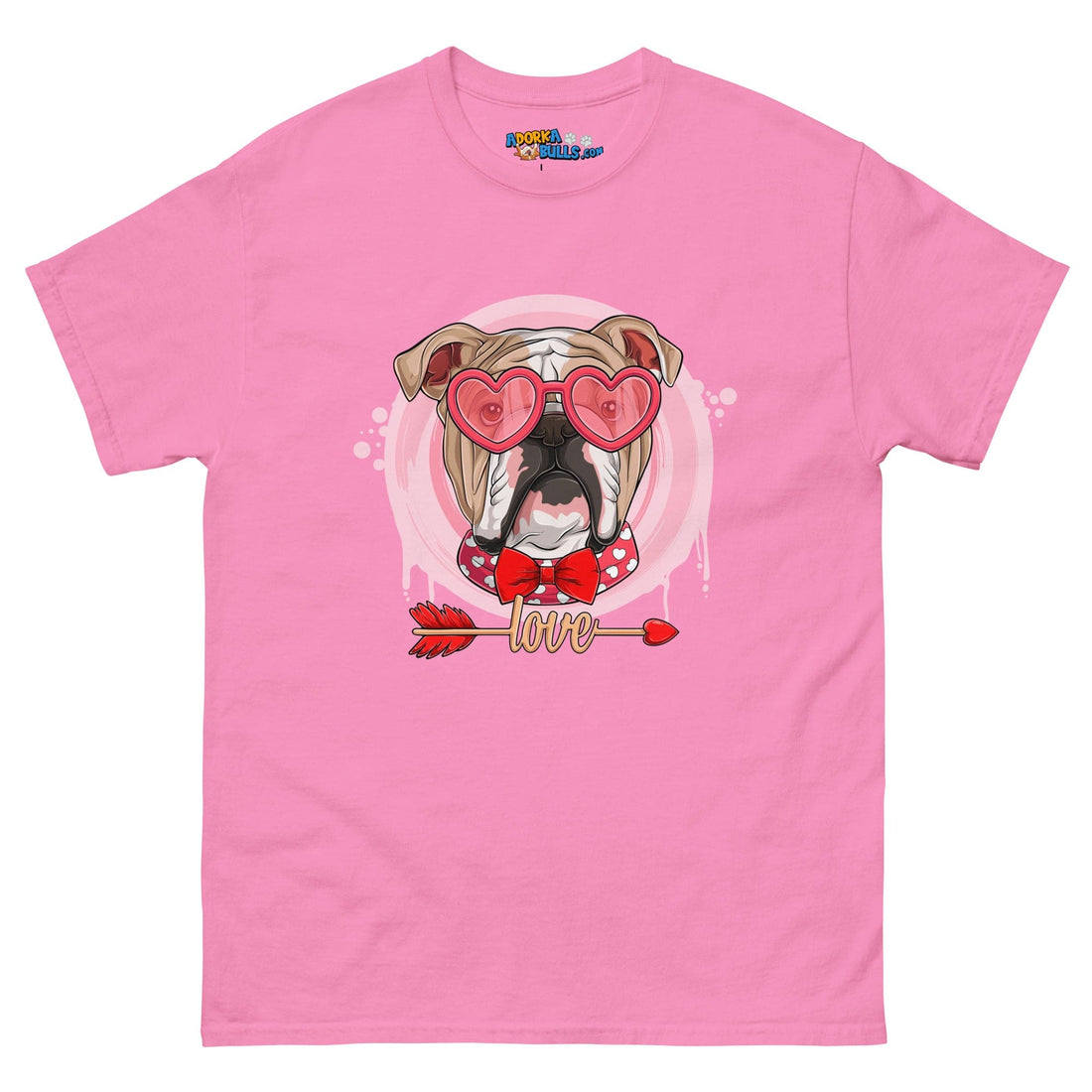 Hunky Fawn & White Colored Male English Bulldog Valentine&