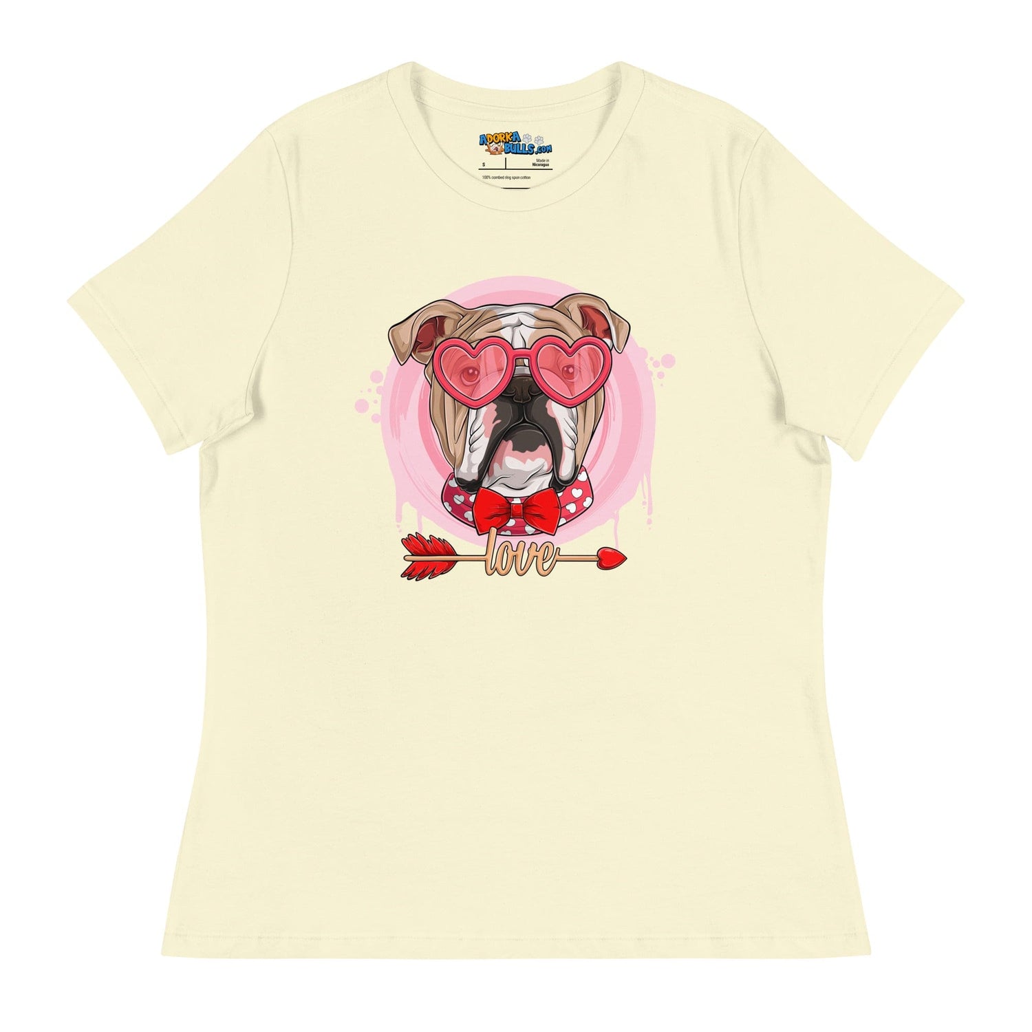 Hunky Fawn &amp; White Colored Male English Bulldog Valentine&