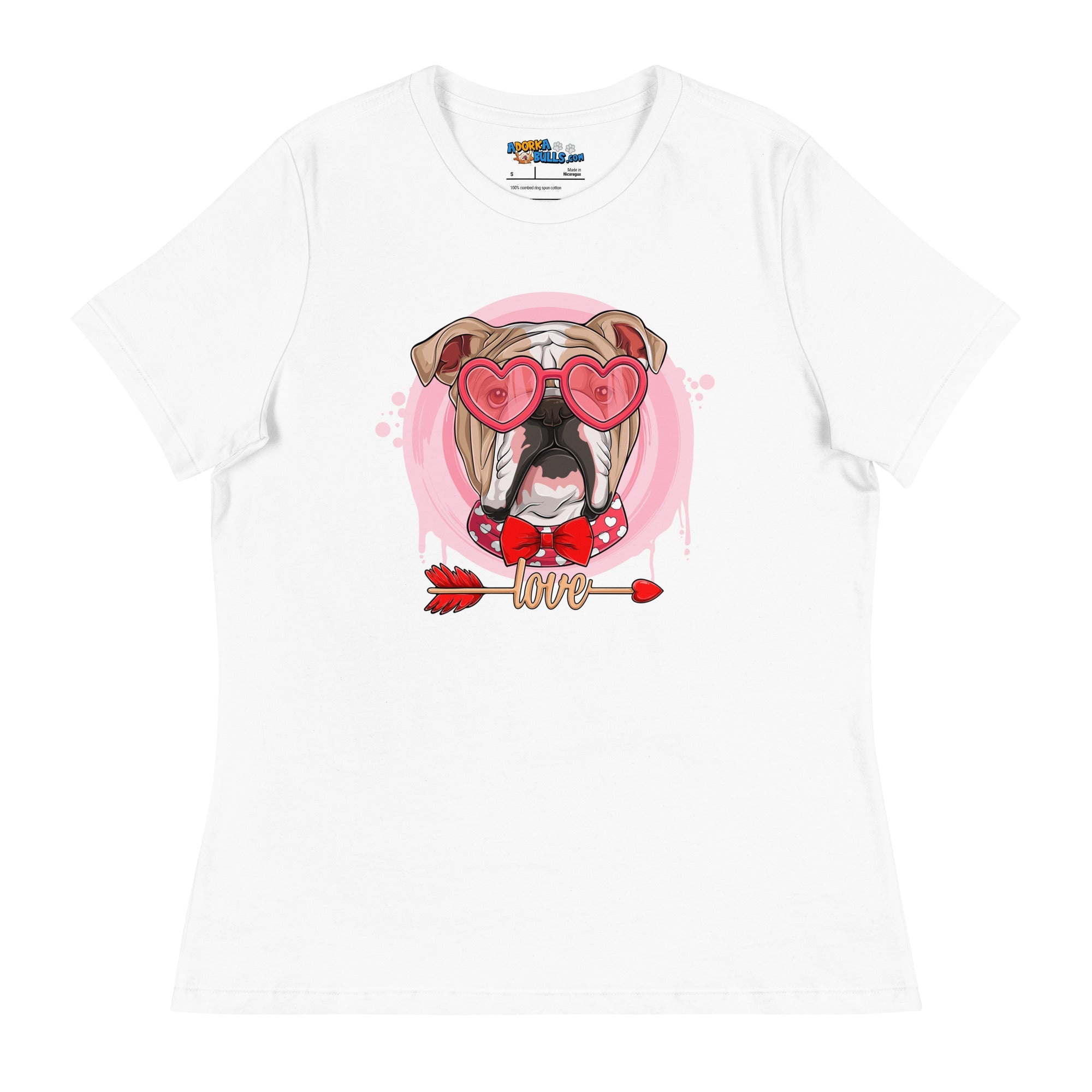 Hunky Fawn &amp; White Colored Male English Bulldog Valentine&