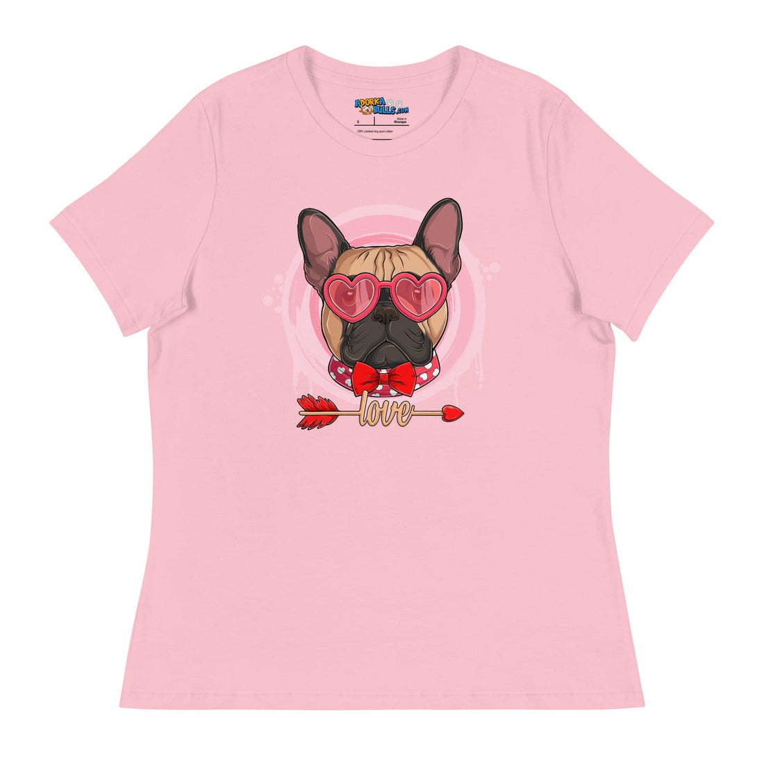Hunky Fawn &amp; White Colored Male French Bulldog Valentine&