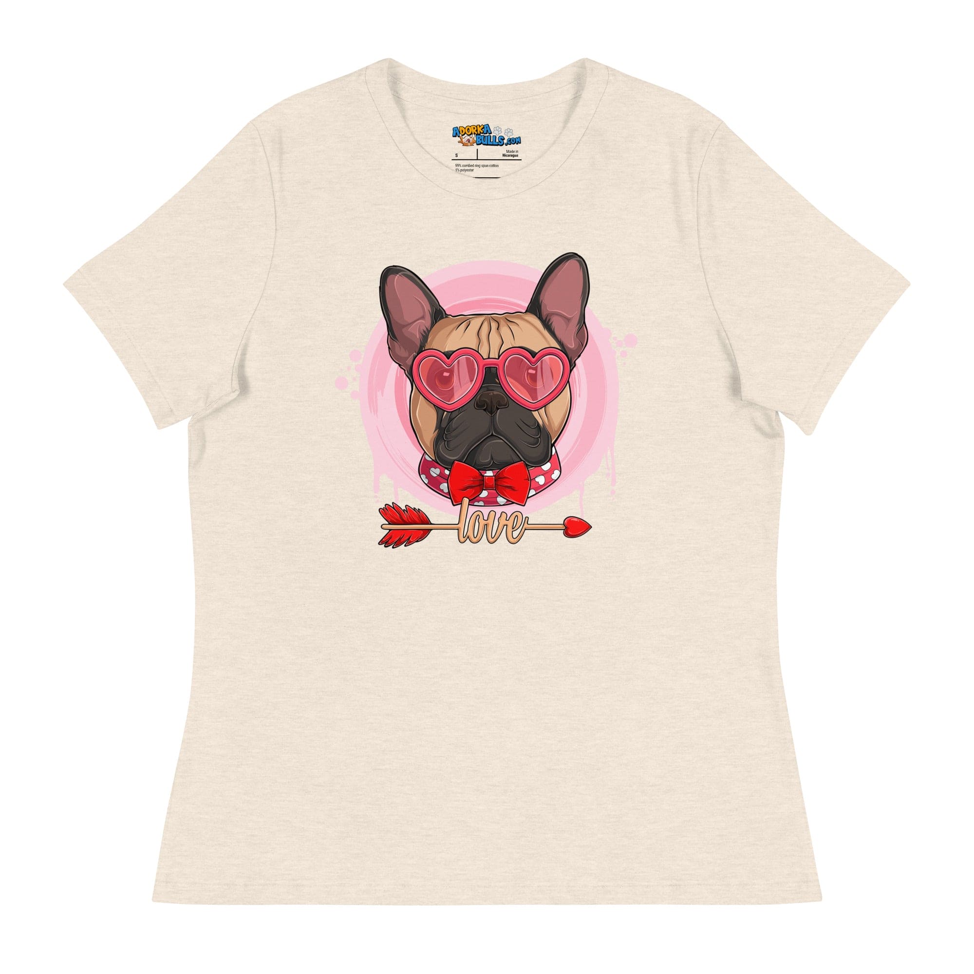 Hunky Fawn &amp; White Colored Male French Bulldog Valentine&
