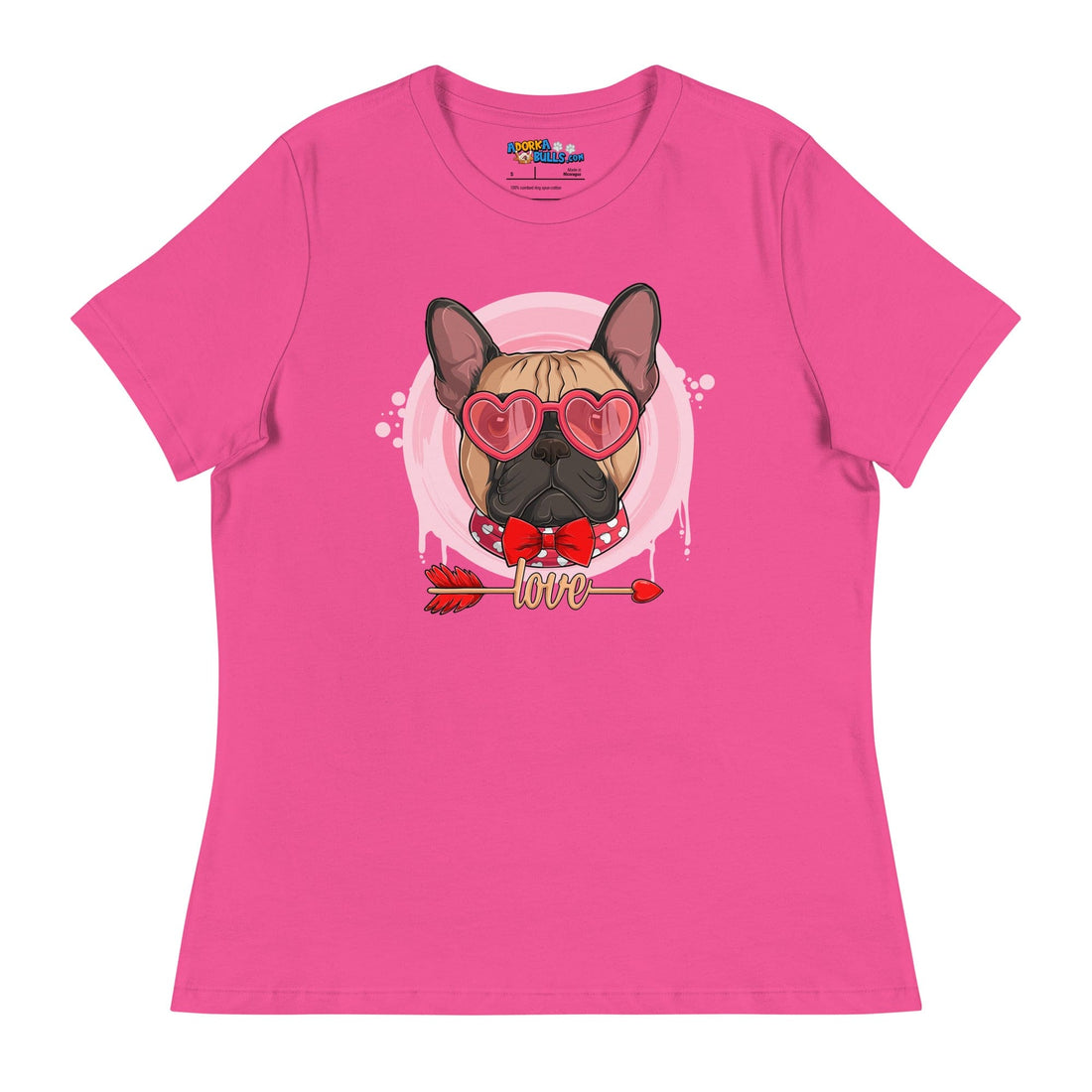 Hunky Fawn &amp; White Colored Male French Bulldog Valentine&