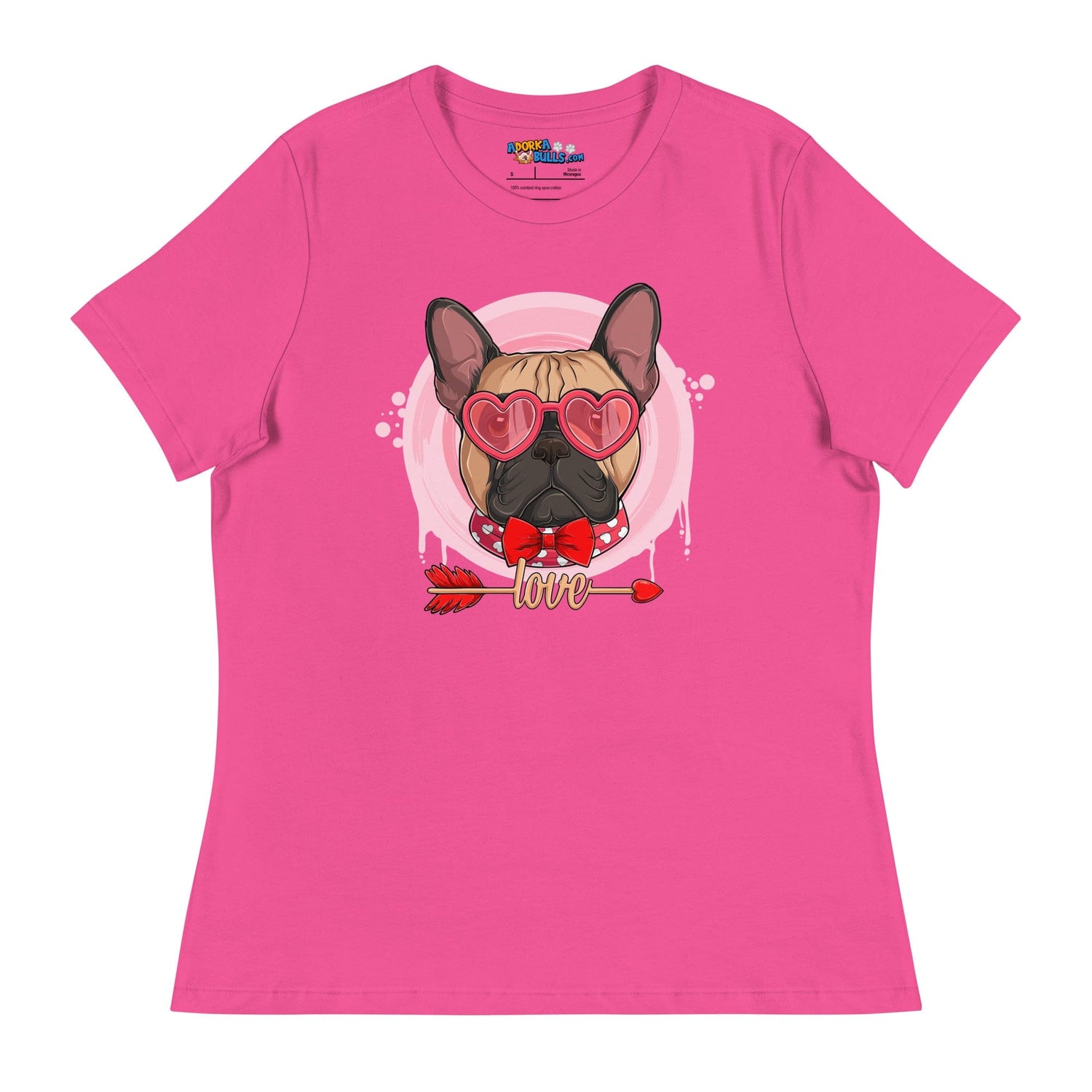 Hunky Fawn &amp; White Colored Male French Bulldog Valentine&