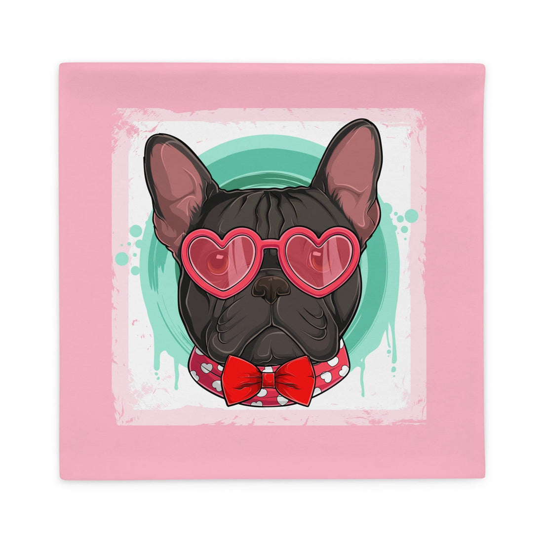 Hunky French Bulldog Pink Valentine&