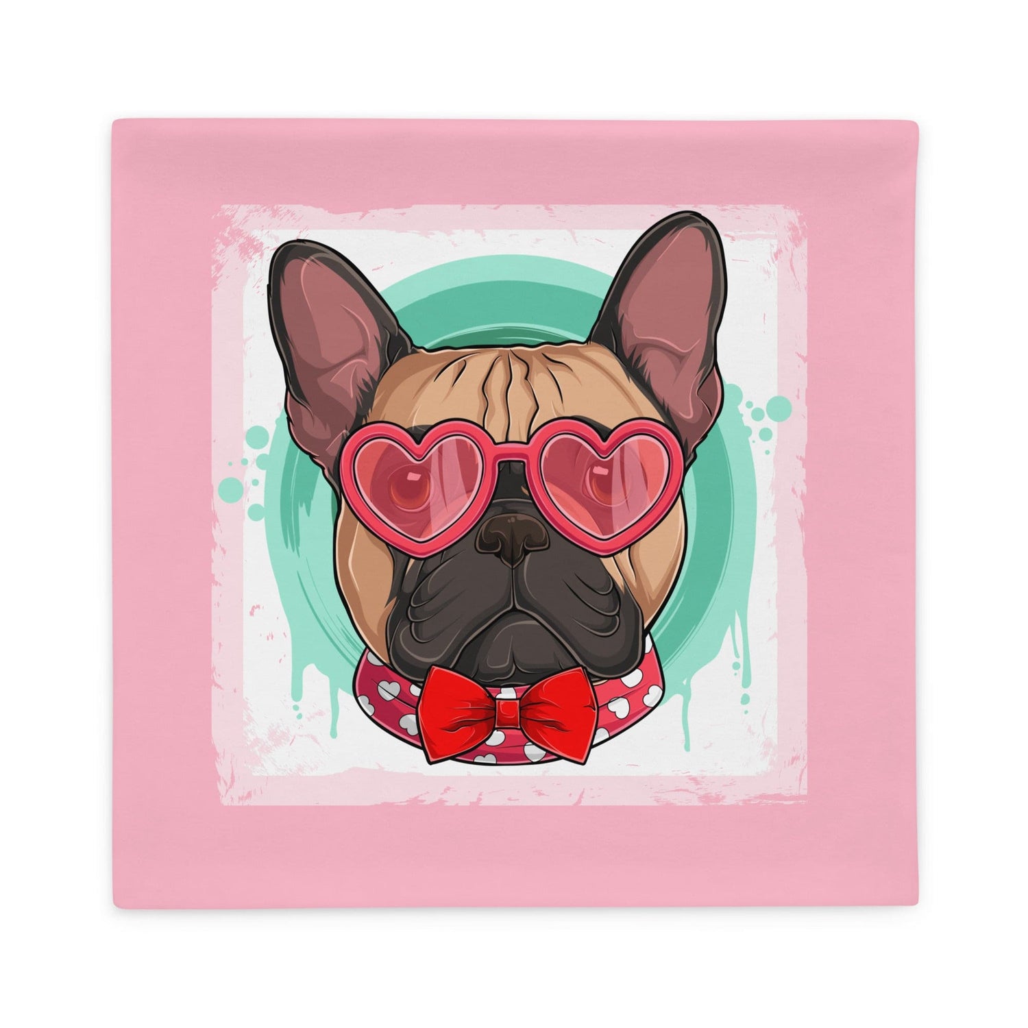 Hunky French Bulldog Pink Valentine&