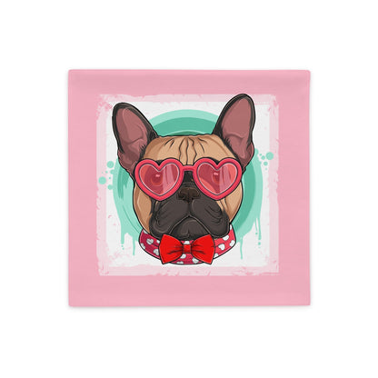 Hunky French Bulldog Pink Valentine&