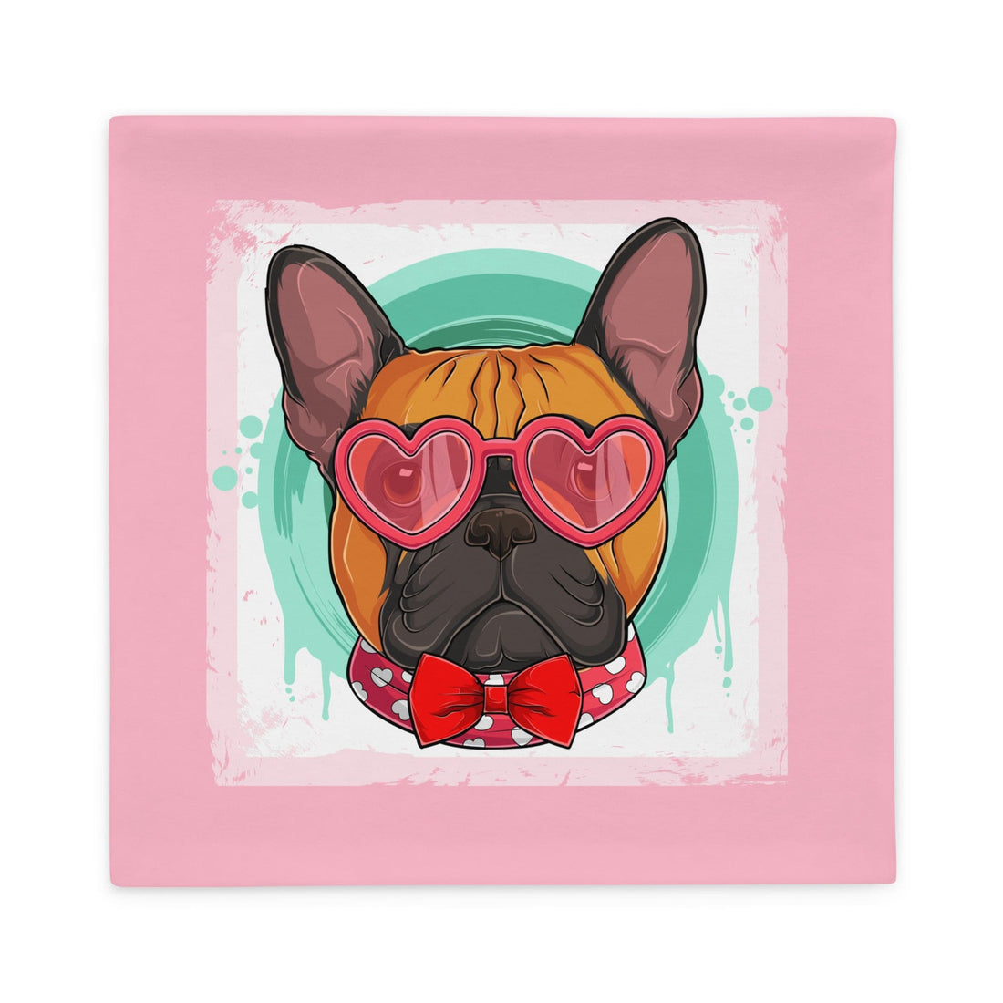 Hunky French Bulldog Pink Valentine&