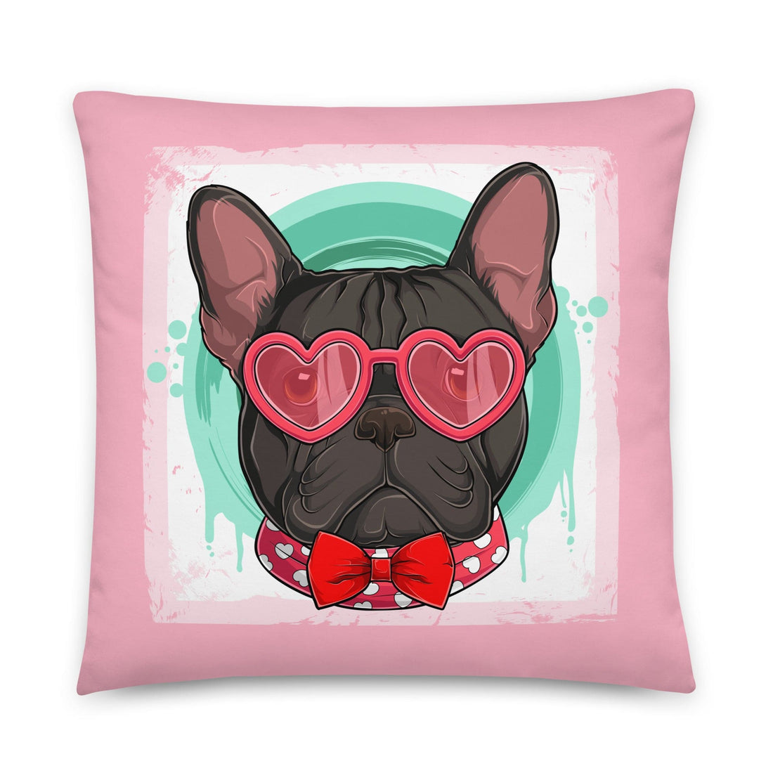 Hunky French Bulldog Pink Valentine&