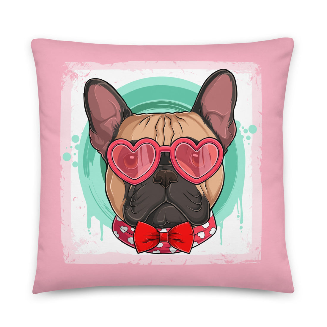 Hunky French Bulldog Pink Valentine&