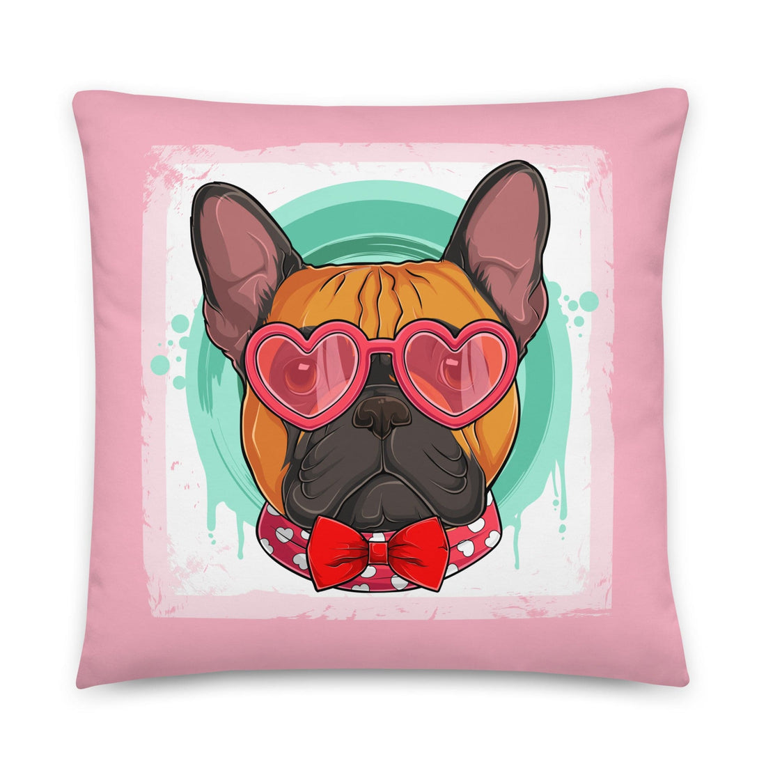 Hunky French Bulldog Pink Valentine&