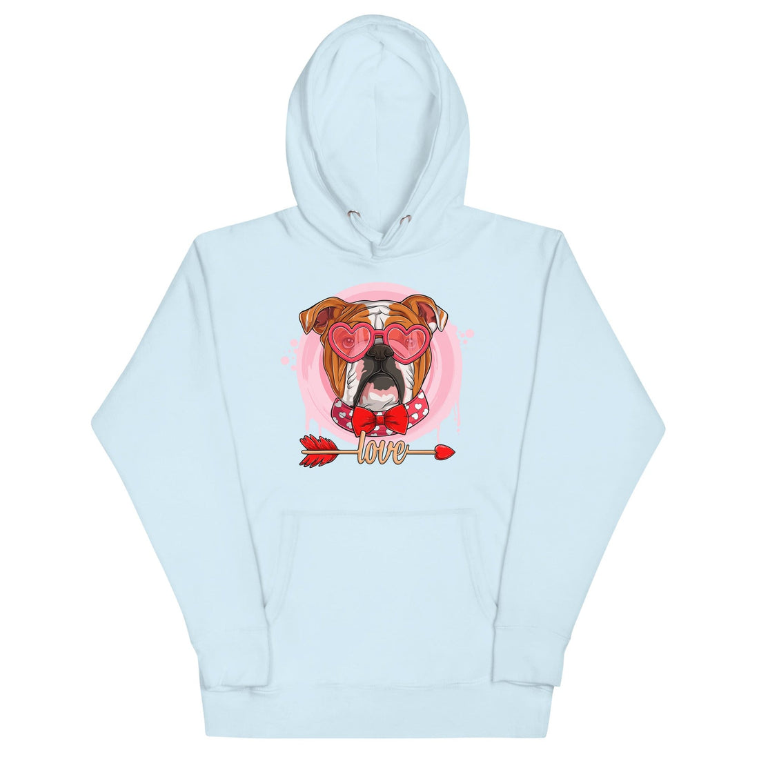 Hunky Red & White Colored Male English Bulldog Valentine&